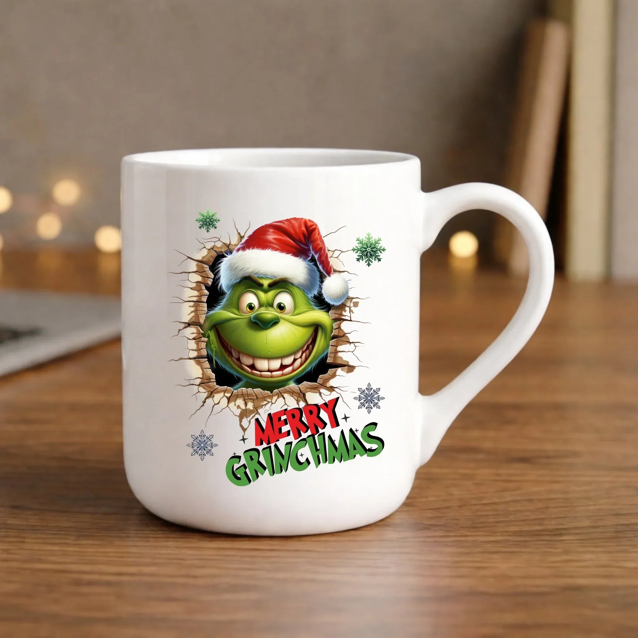 Kubek elegant świąteczny - Grinch - Merry Grinchmas BN113 - StoryCups.pl