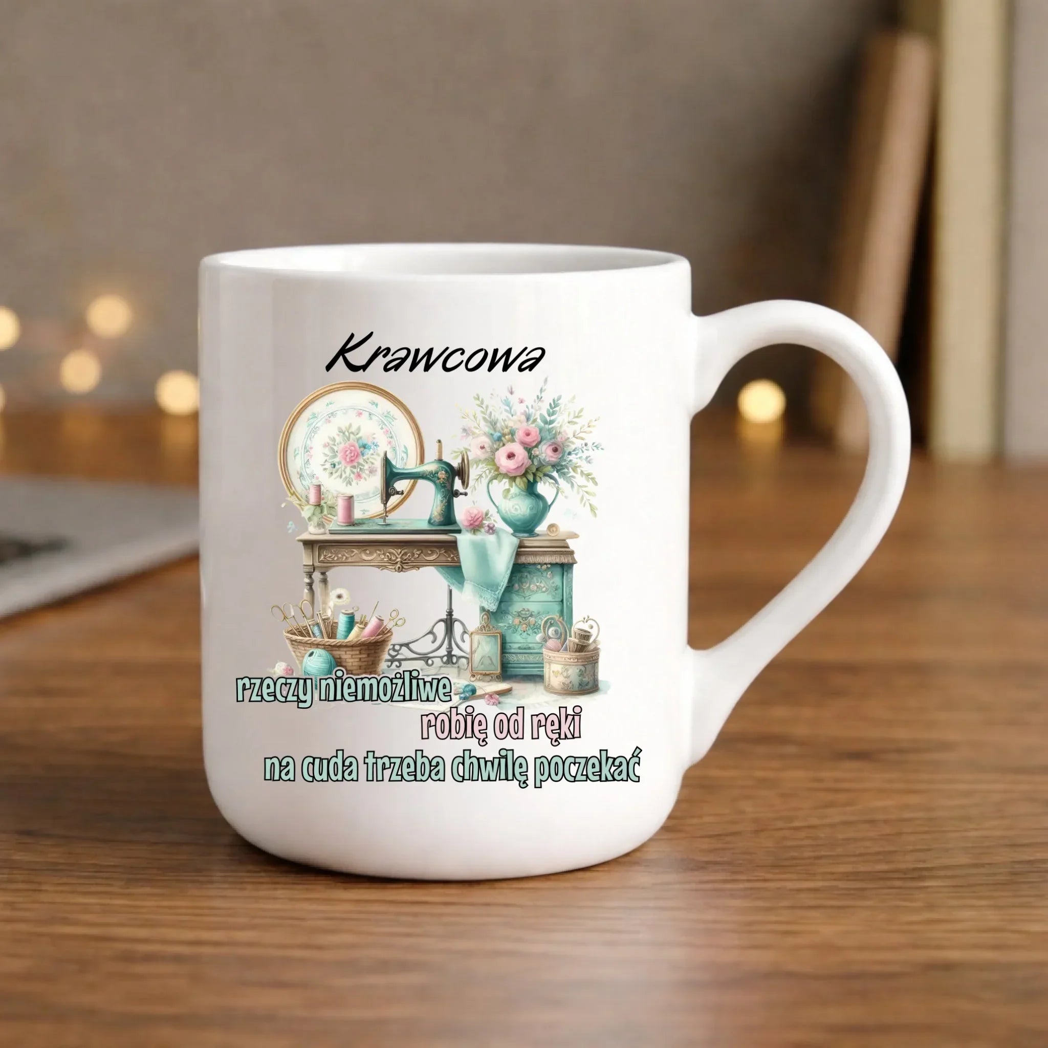 Kubek elegant szyciowy dla krawcowej - Rzeczy niemożliwe HS35 - StoryCups.pl