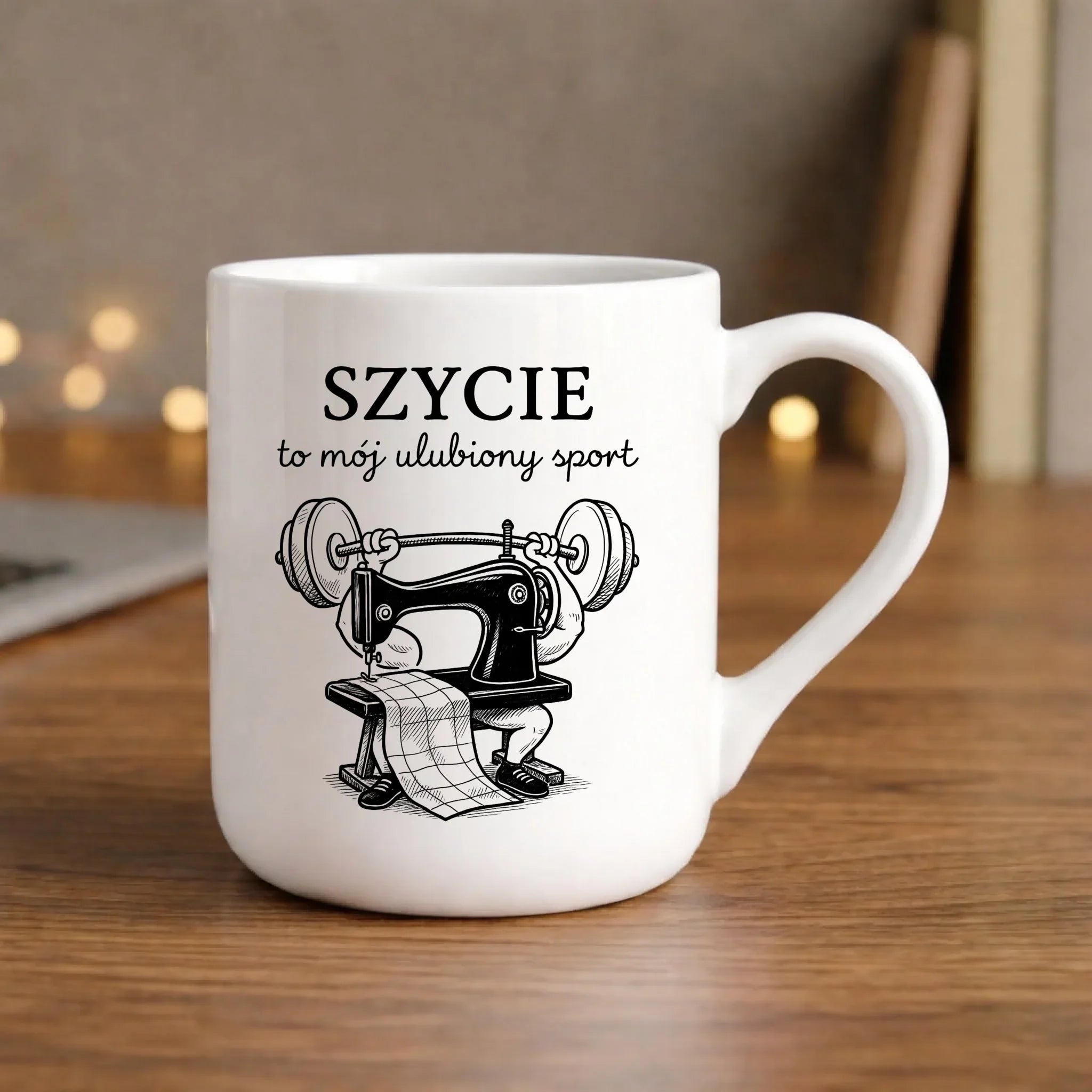 Kubek elegant szyciowy dla krawcowej - Szycie to mój ulubiony sport HS23 - StoryCups.pl