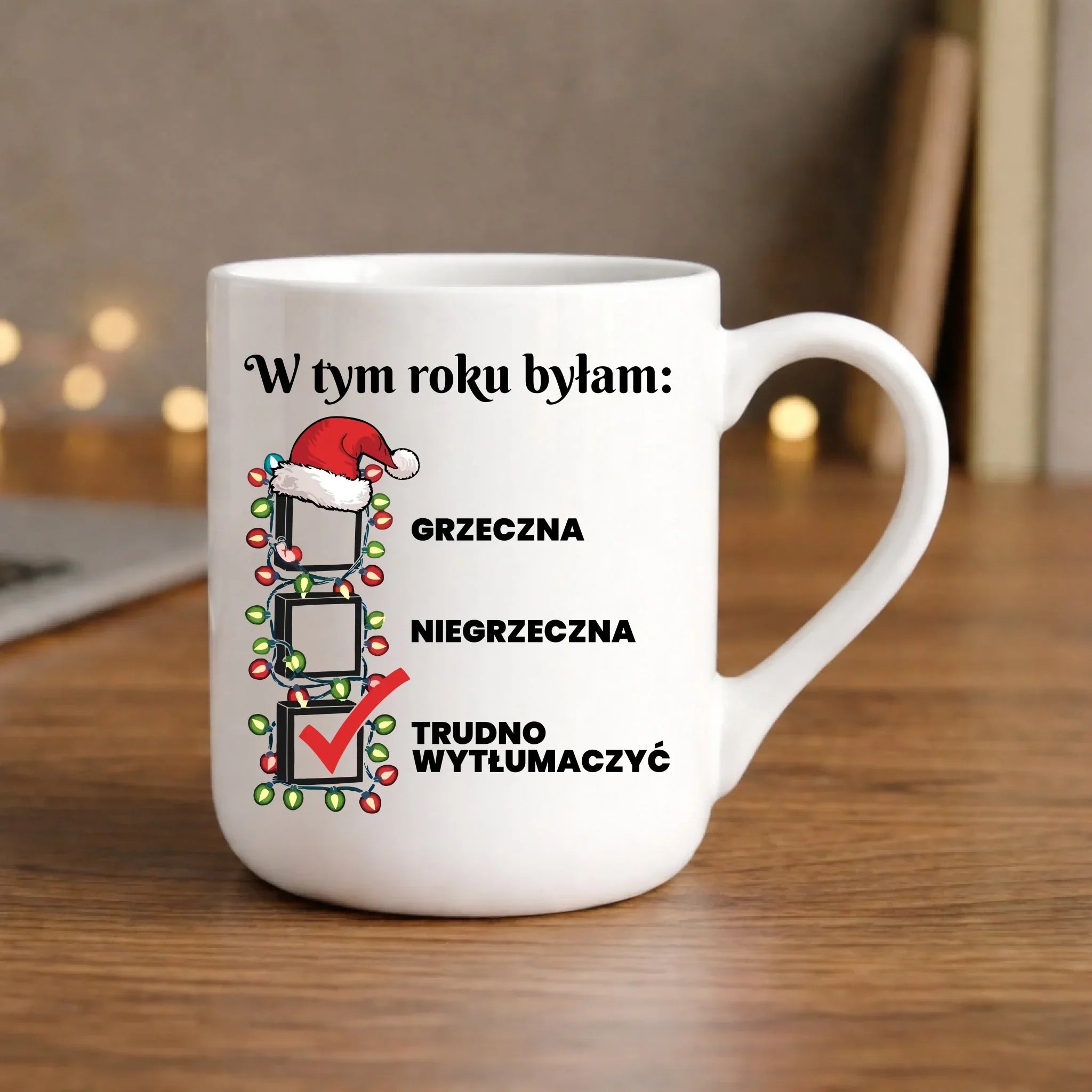 Kubek elegant świąteczny dla niej - Trudno wytłumaczyć BN137 - StoryCups.pl