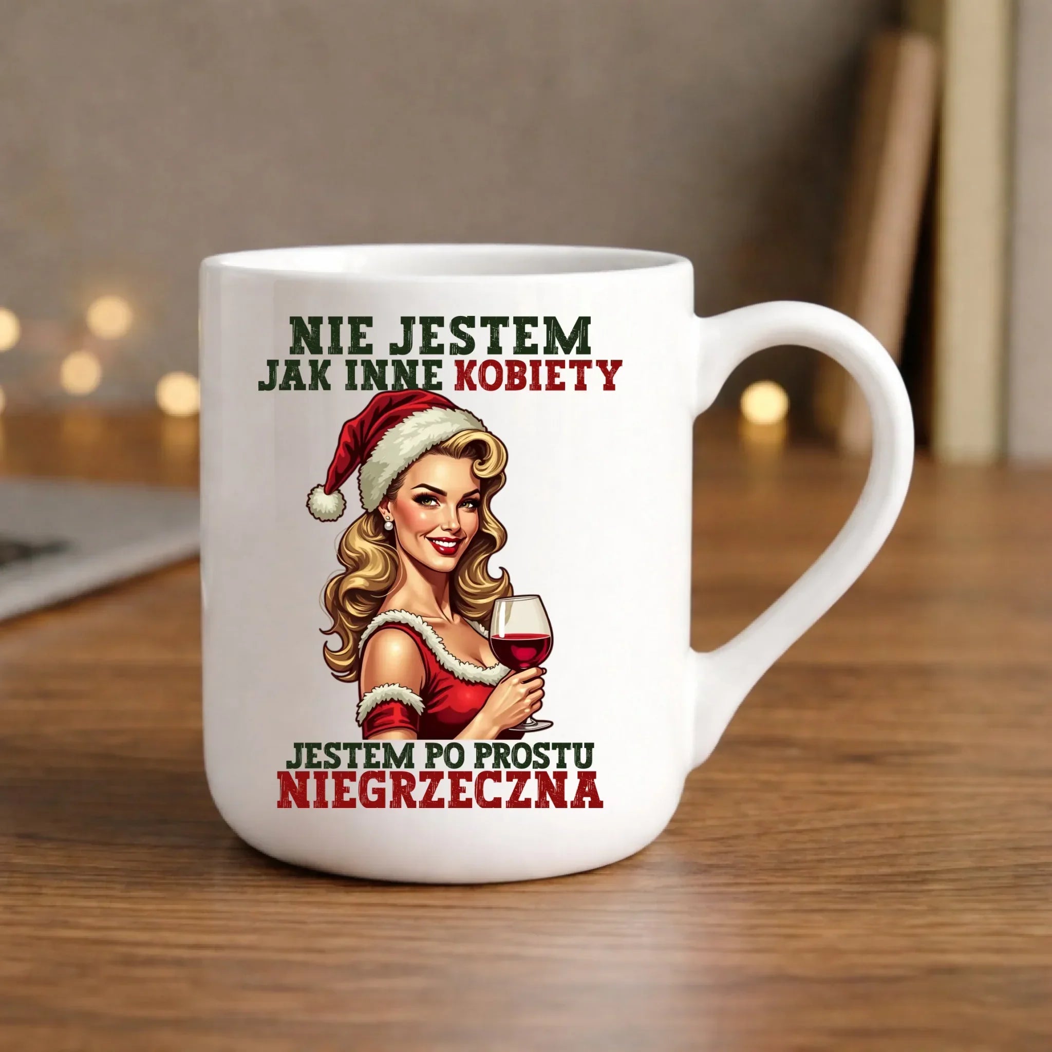 Kubek elegant świąteczny - prezent dla niej - Nie jestem jak inne kobiety BN03 - StoryCups.pl