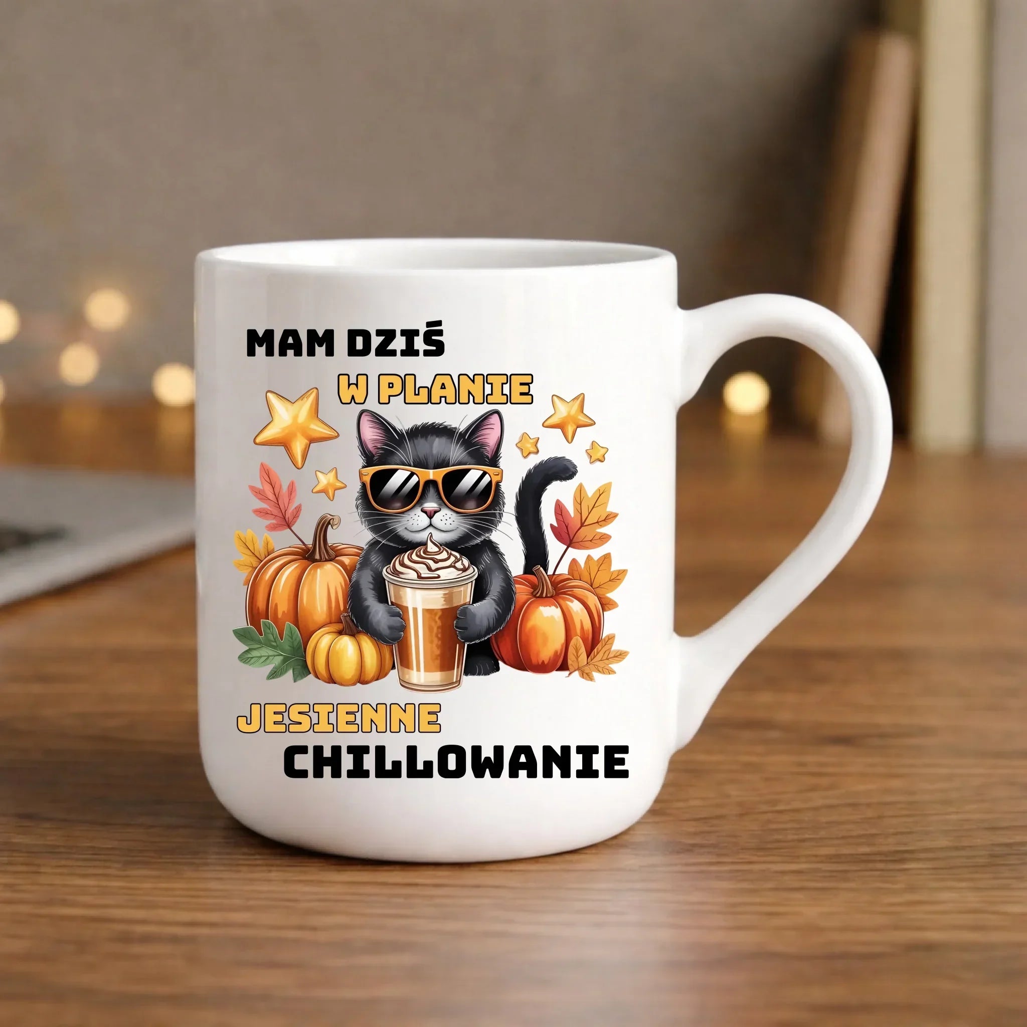 Kubek elegant jesienny - Mam dziś w planie jesienne chillowanie JS34 - StoryCups.pl