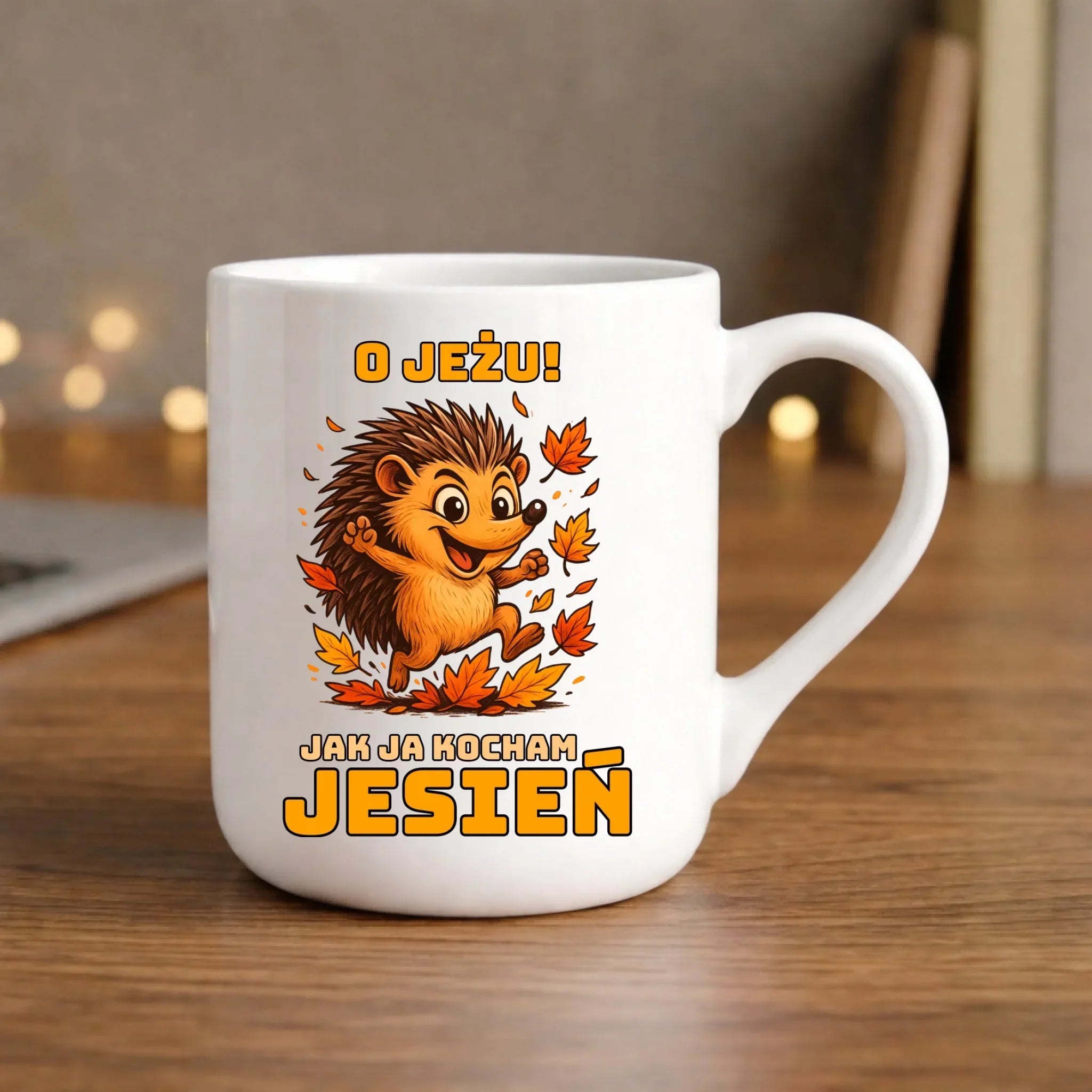 Kubek elegant jesienny - O JEŻU! Jak ja kocham jesień JS31 - StoryCups.pl