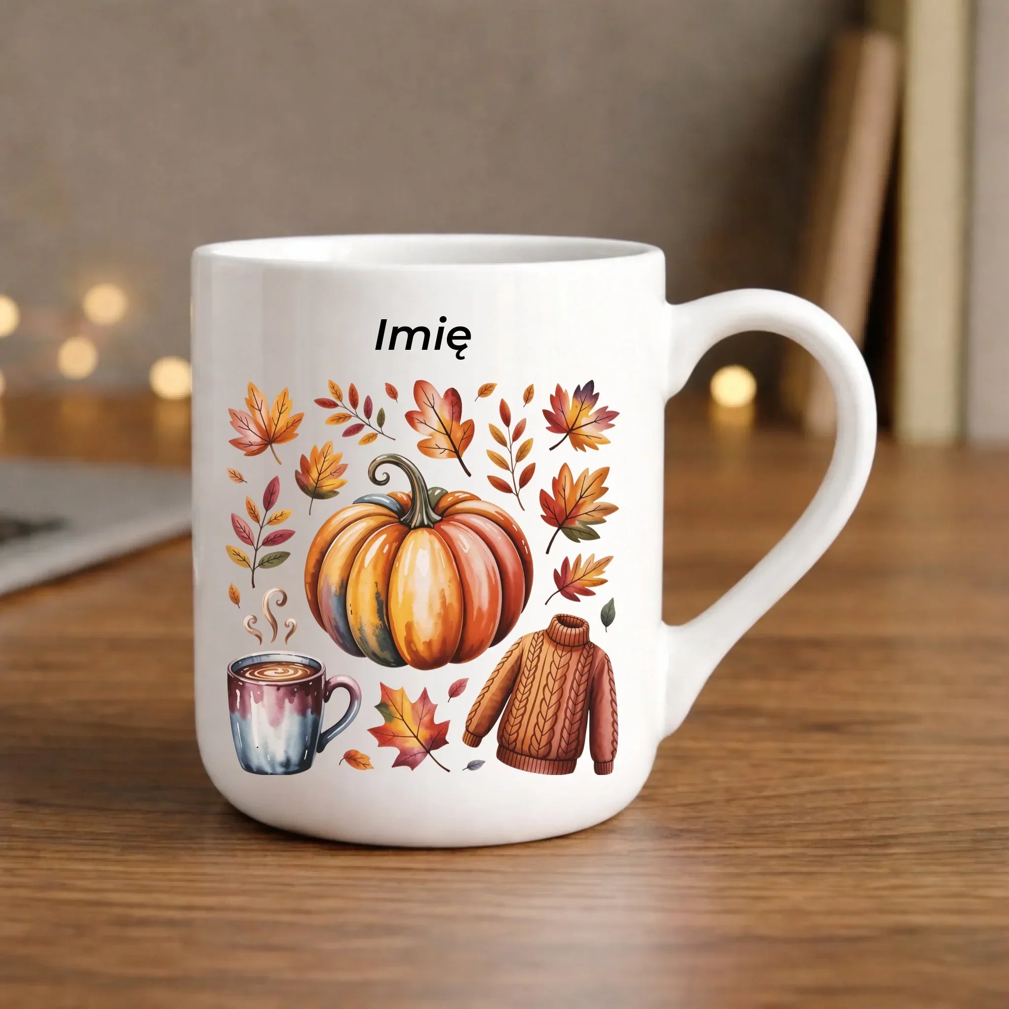 Kubek elegant jesienny - Złota jesień - personalizowany JS30 - StoryCups.pl