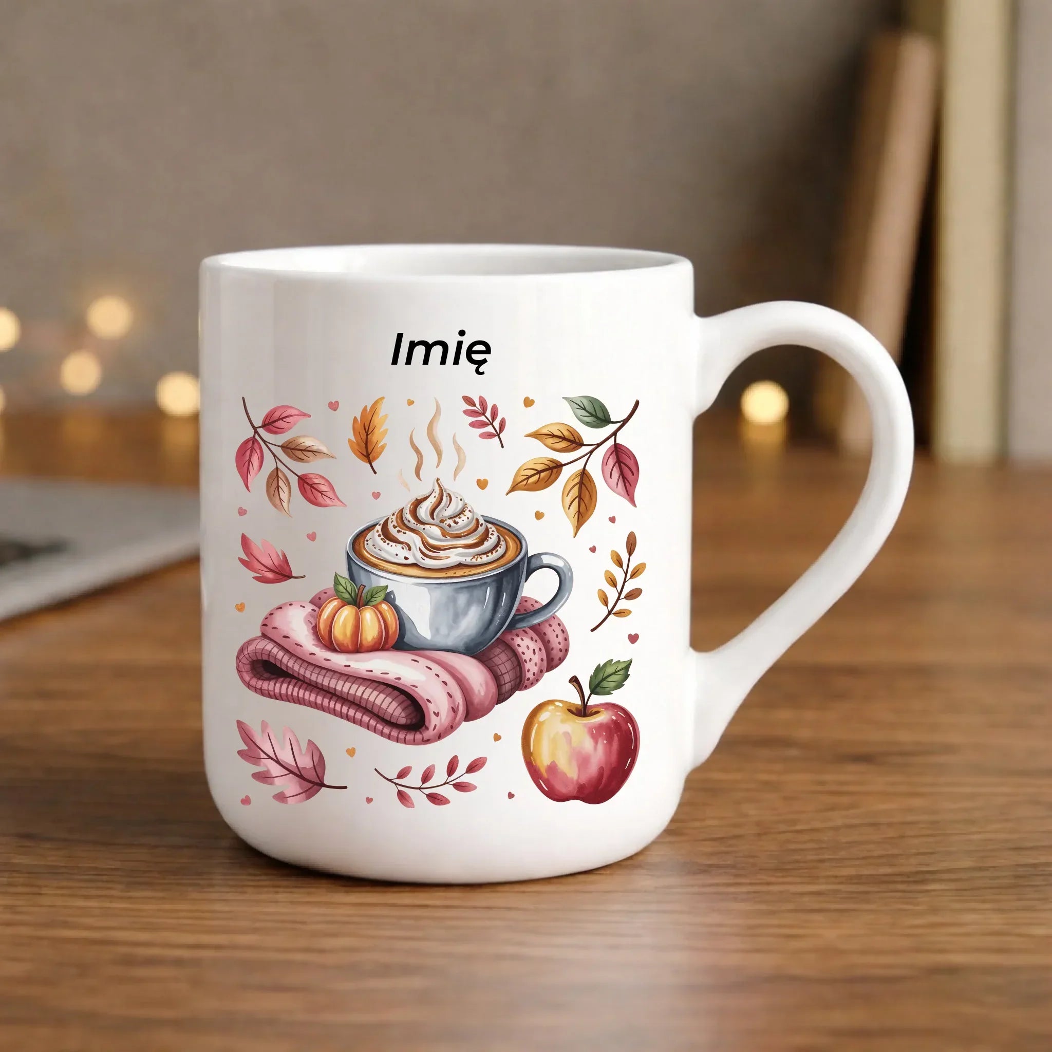 Kubek elegant jesienny - Przytulna jesień - personalizowany JS29 - StoryCups.pl
