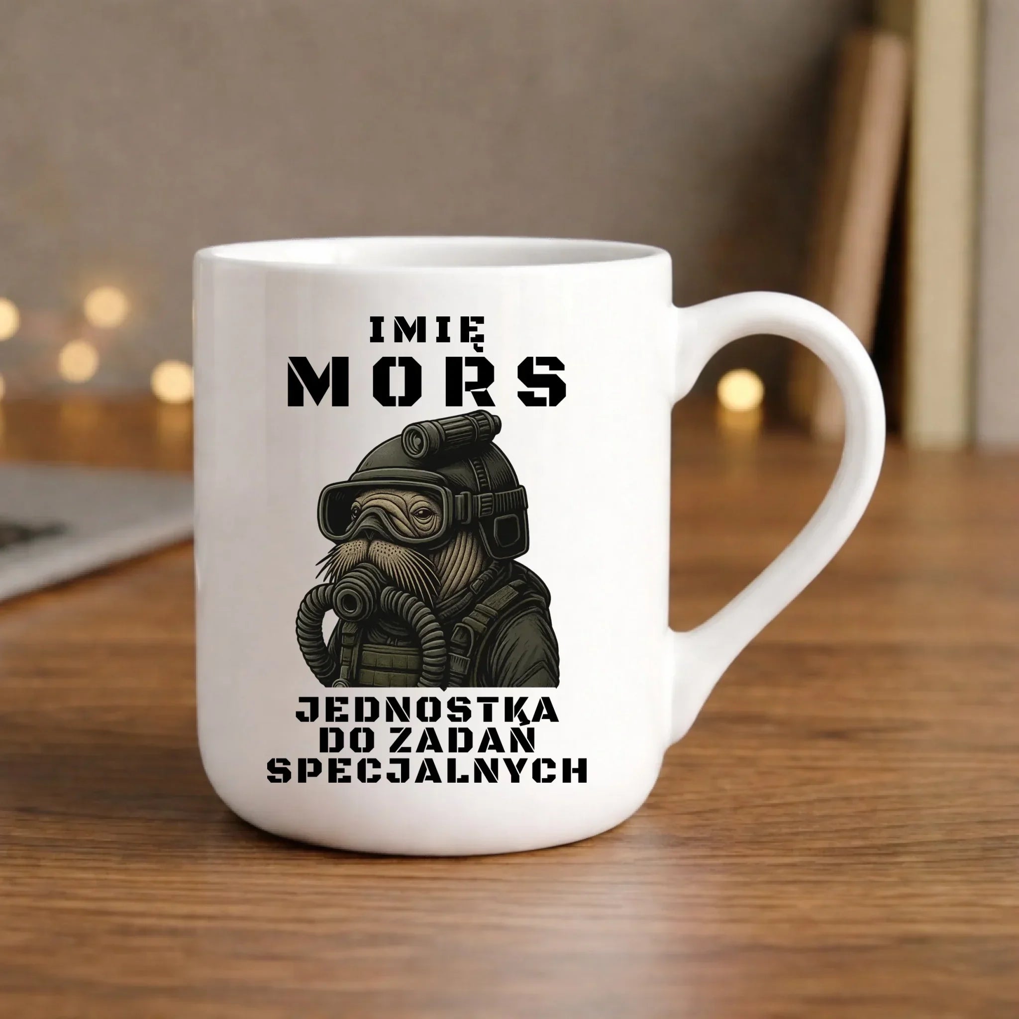Kubek elegant - prezent dla morsa - Mors do zadań specjalnych - personalizowany HM07 - StoryCups.pl