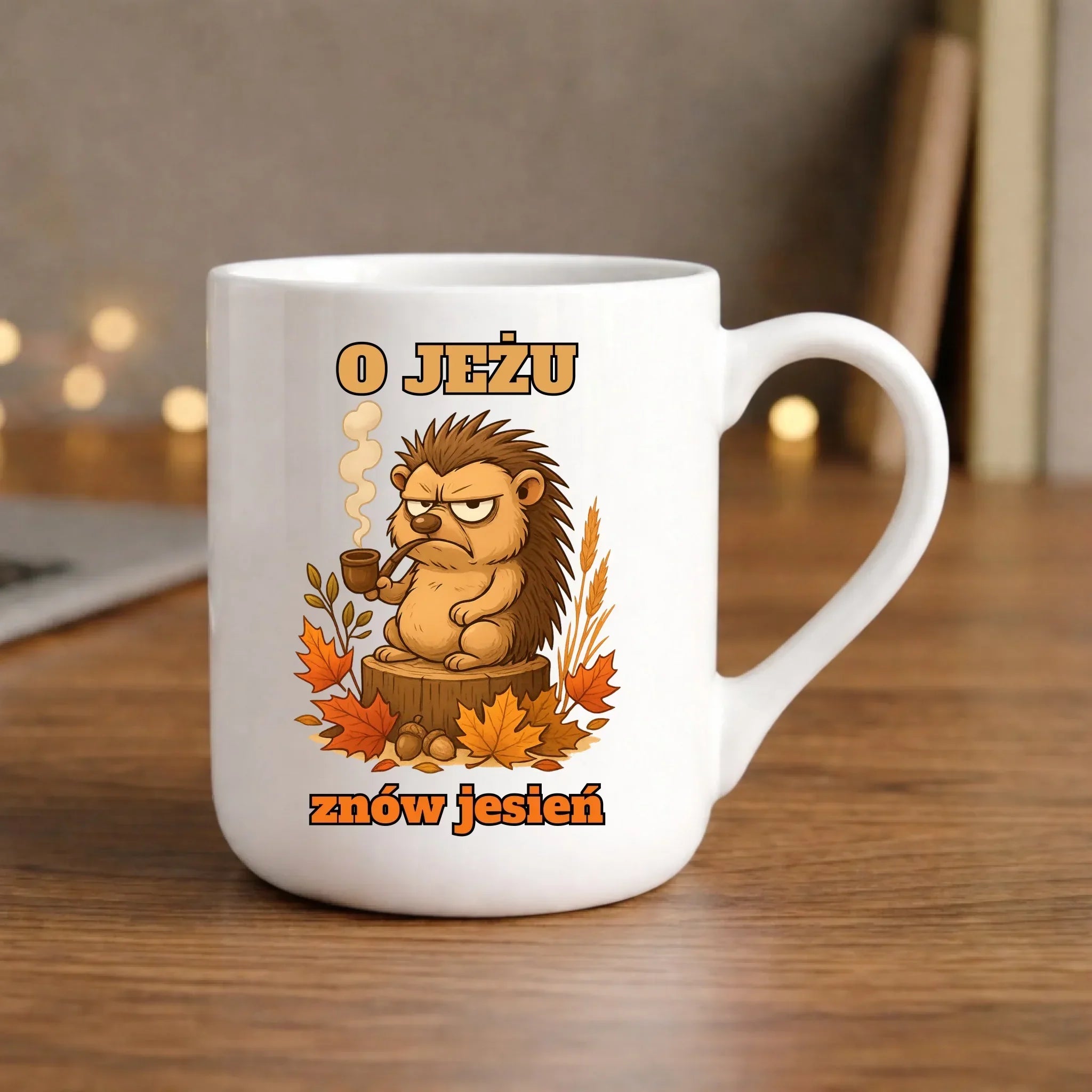 Kubek elegant jesienny - O jeżu znów jesień JS20 - StoryCups.pl