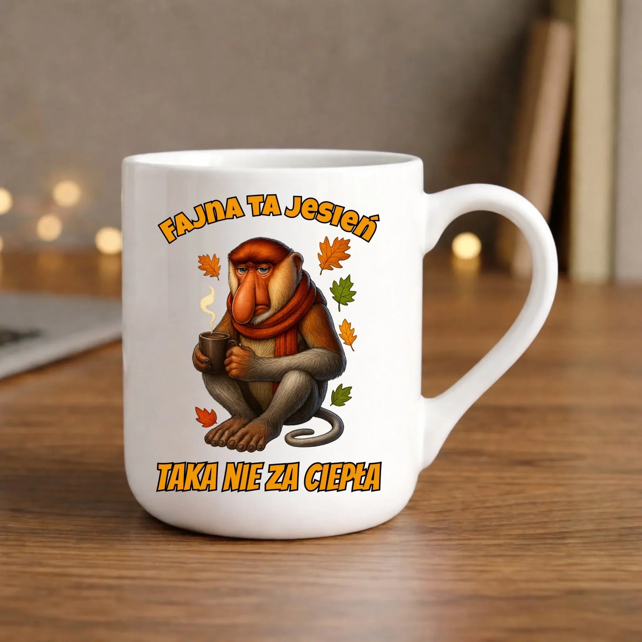 Kubek elegant jesienny - Janusz Nosacz - Fajna ta jesień, taka nie za ciepła JS21 - StoryCups.pl