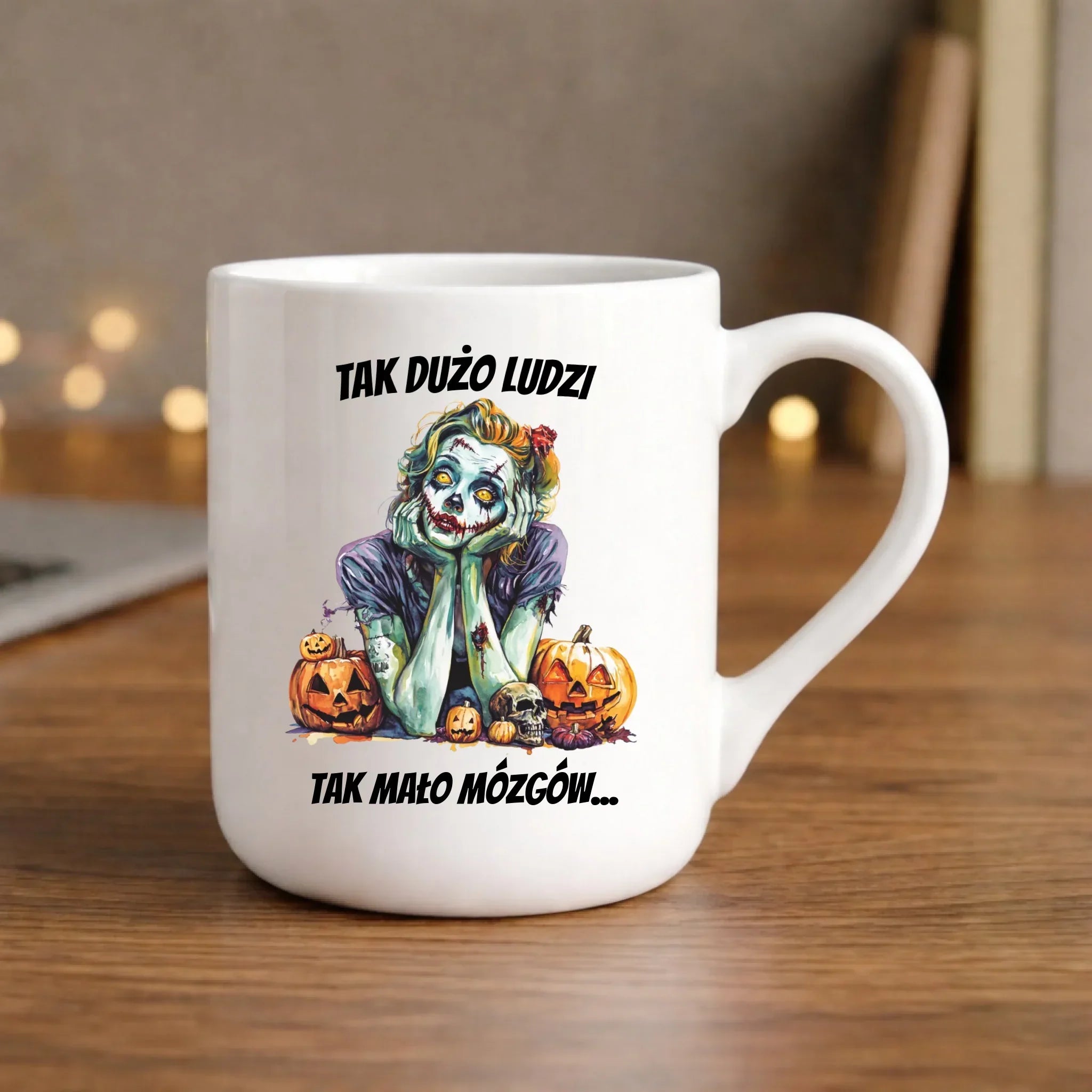 Kubek elegant na Halloween - Zombie - Tak mało mózgów HL31 - StoryCups.pl