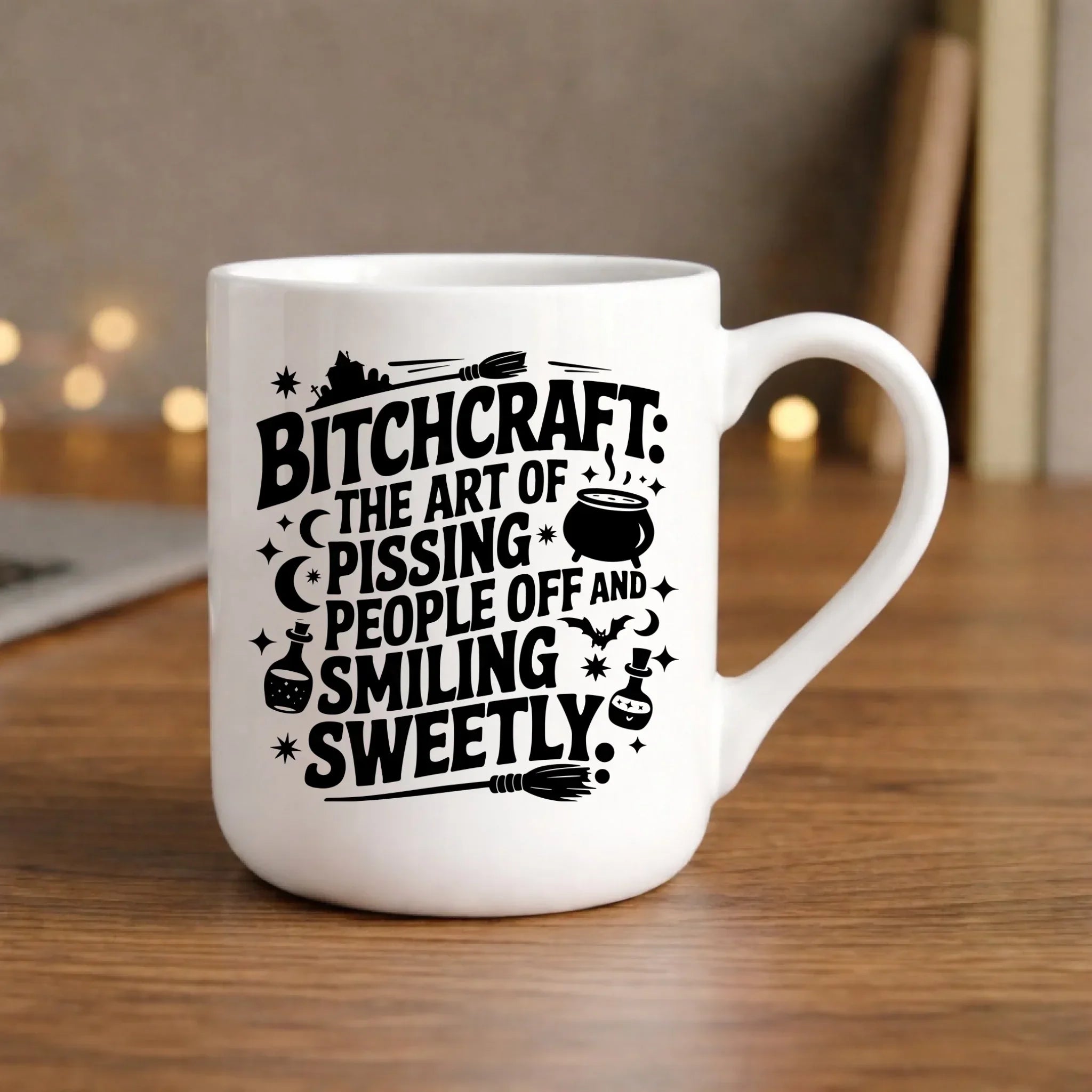 Kubek elegant na Halloween - Bitchcraft HL25 - StoryCups.pl