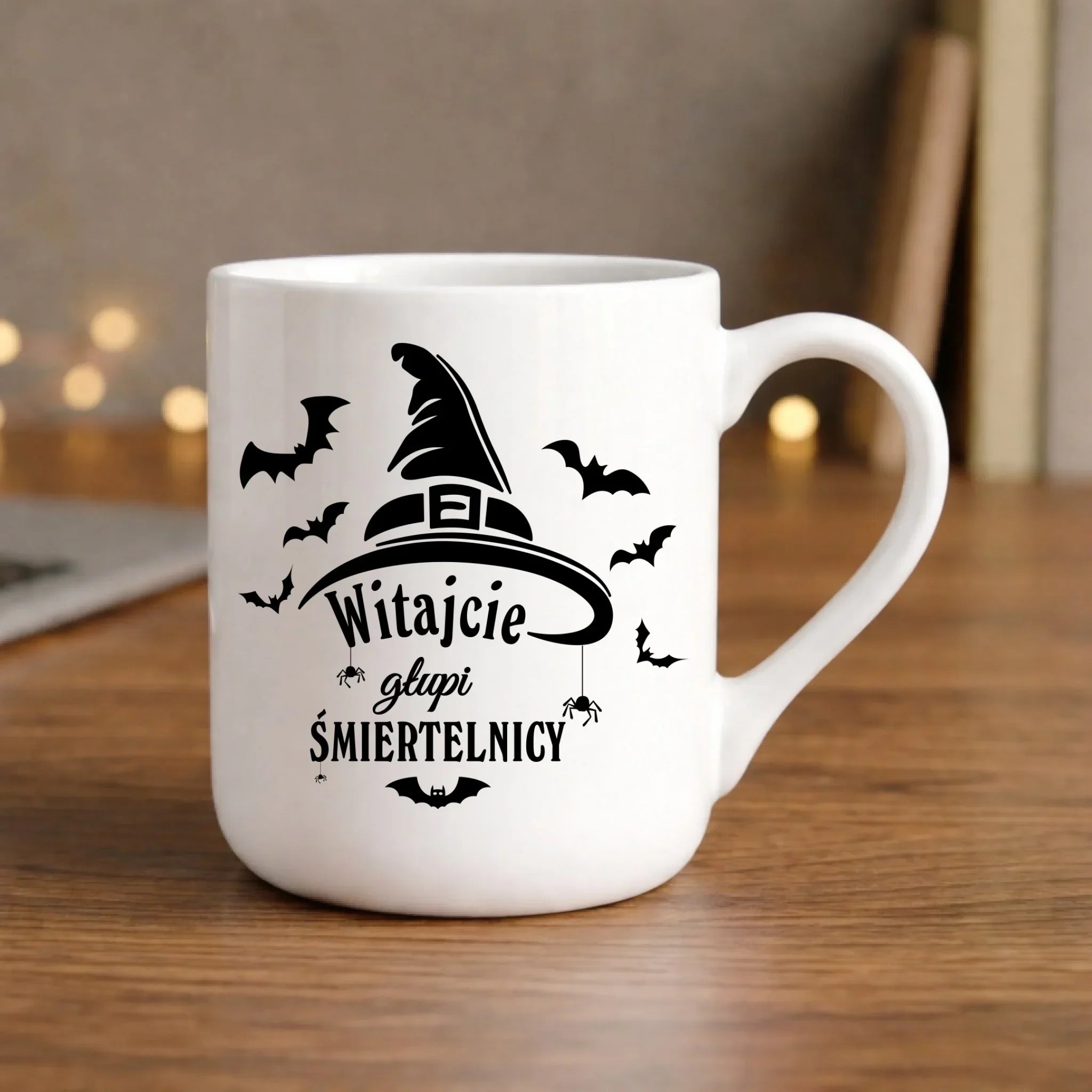 Kubek elegant na Halloween - Witajcie głupi śmiertelnicy HL23 - StoryCups.pl