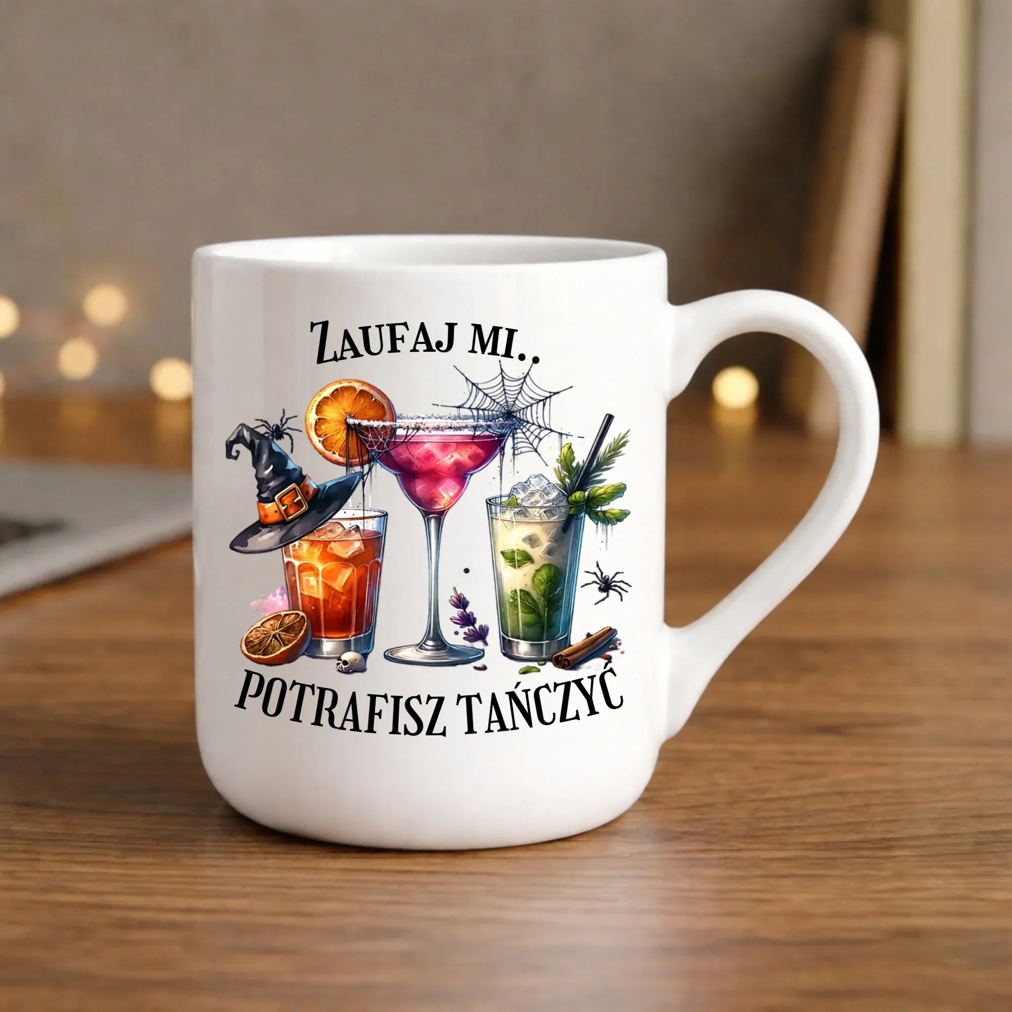 Kubek elegant na Halloween - Zaufaj mi potrafisz tańczyć HL26 - StoryCups.pl