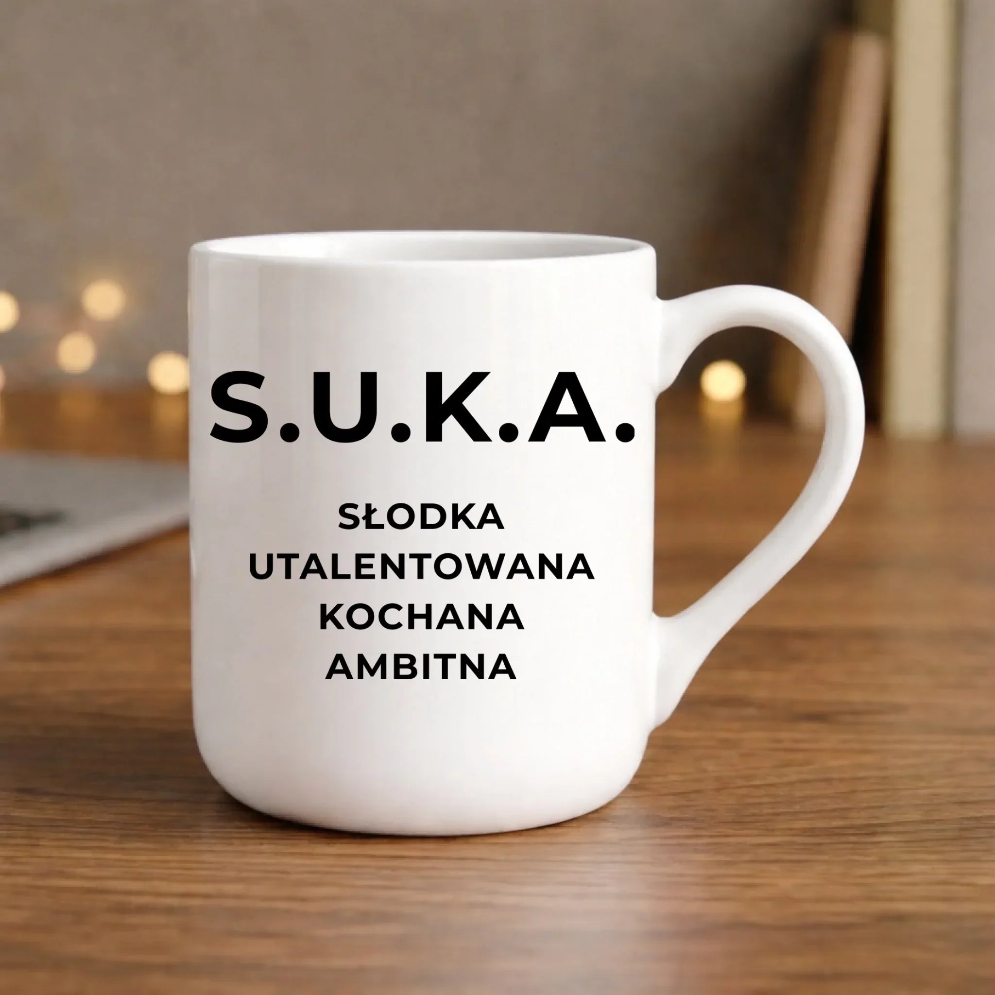 Kubek elegant - S.U.K.A. - śmieszny prezent dla niej - bez cenzury DZ16 - StoryCups.pl