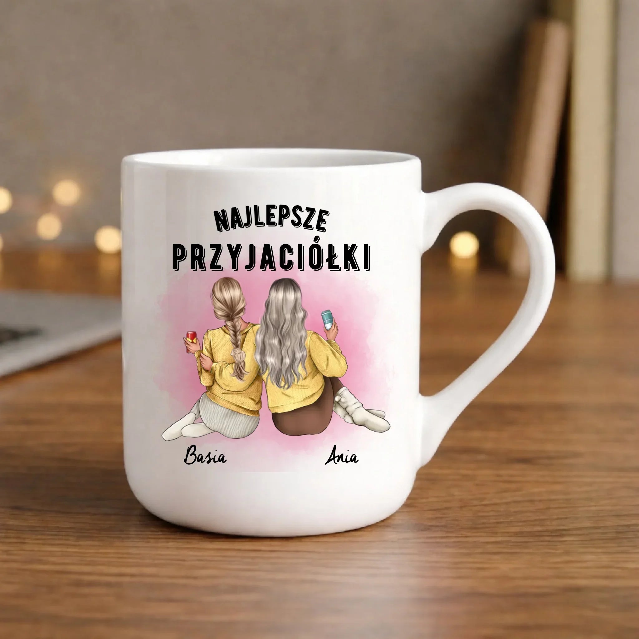 Kubek elegant - prezent dla przyjaciółek - Najlepsze przyjaciółki 2-4 osób - personalizowany PR01 - StoryCups.pl