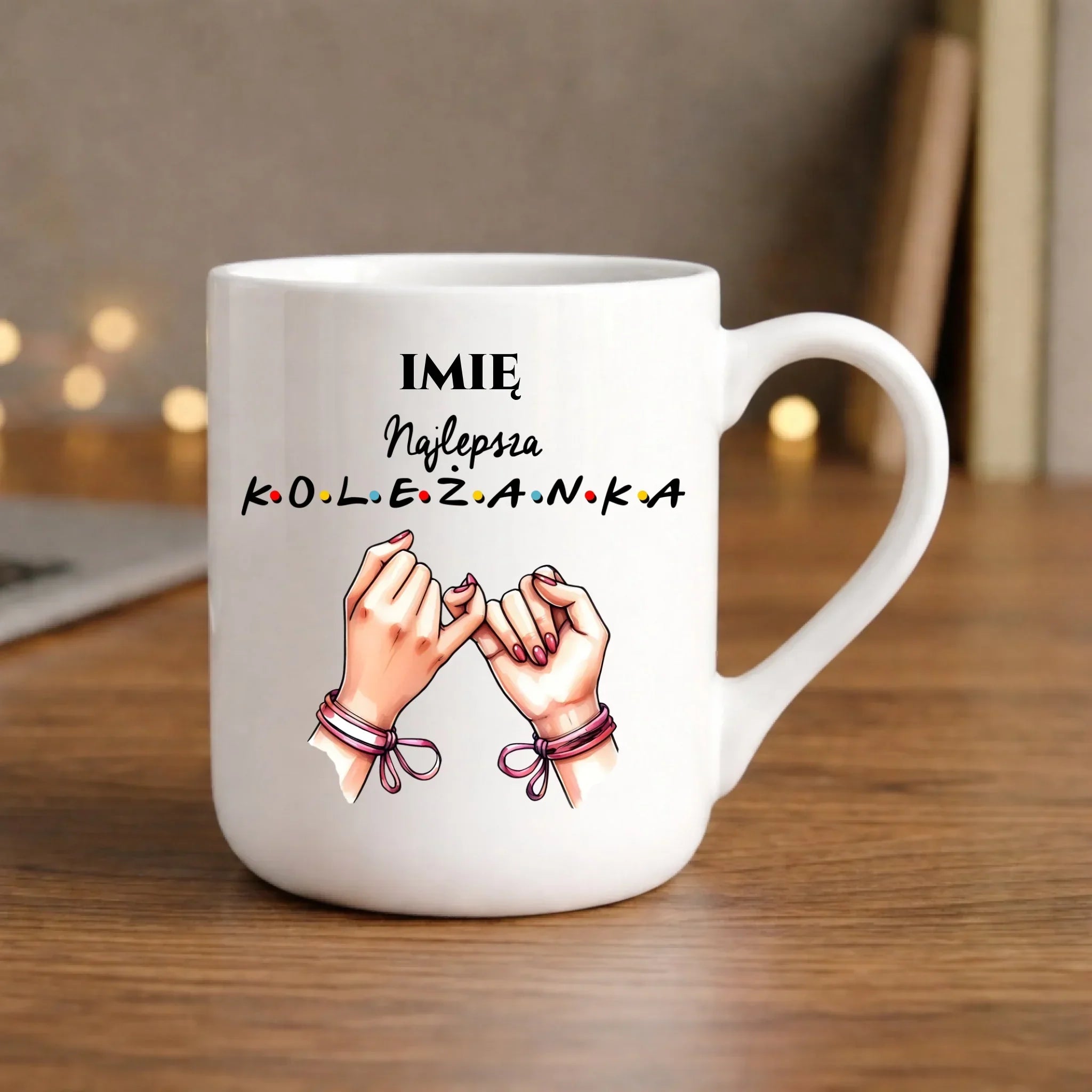Kubek elegant - Najlepsza koleżanka - personalizowany DZ02 - StoryCups.pl