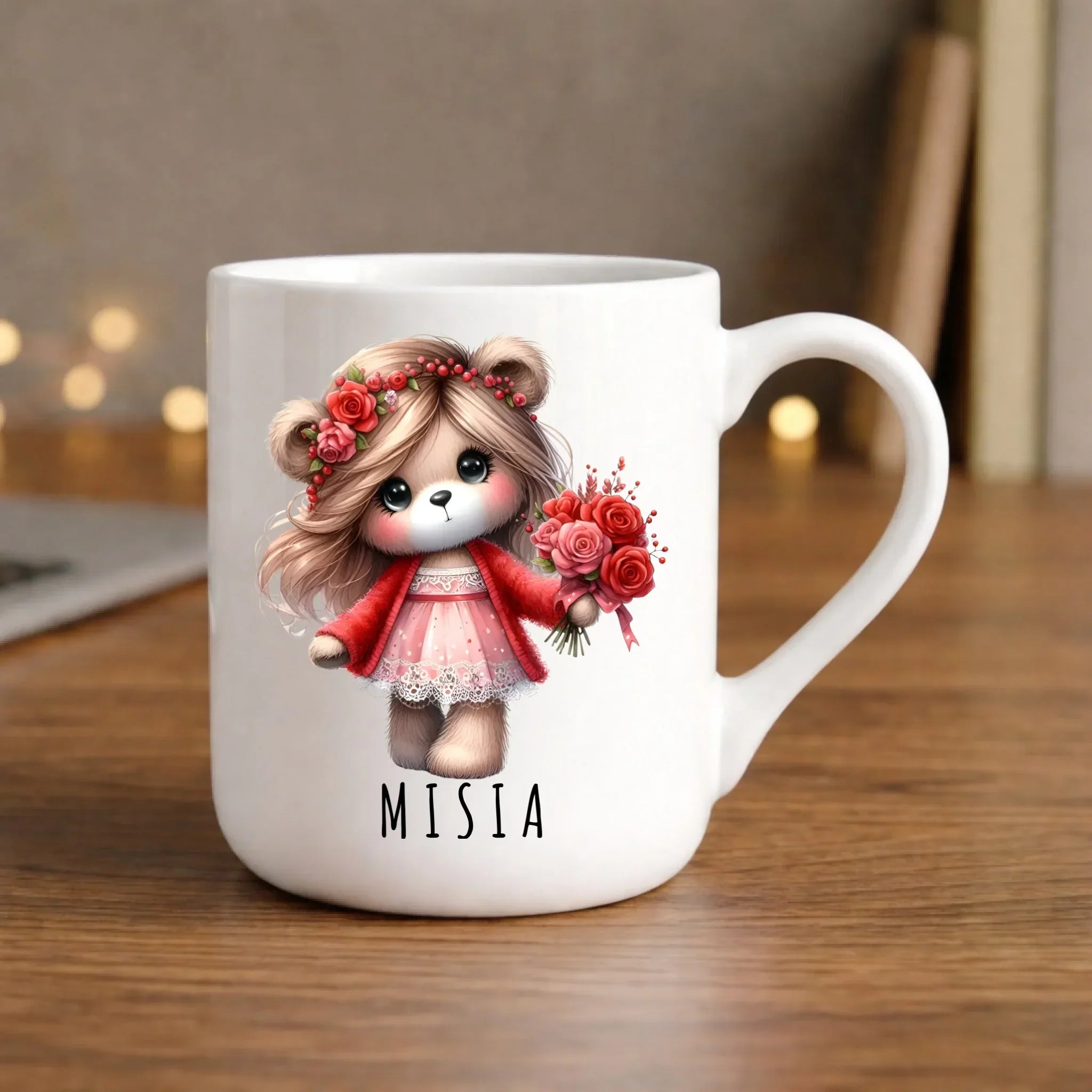 Kubek elegant dla dziewczyny - Misia W35 - StoryCups.pl