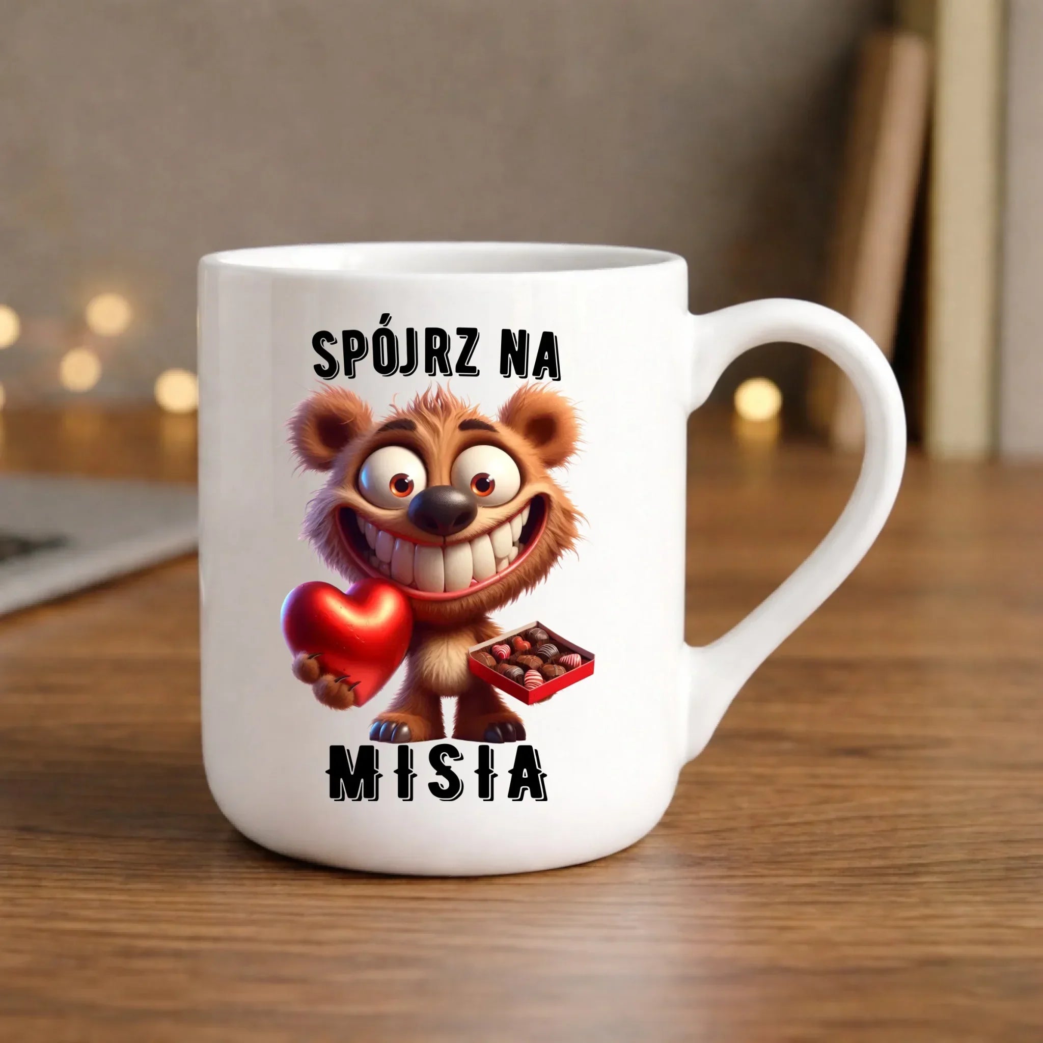 Kubek elegant na Walentynki - Spójrz na Misia W31 - StoryCups.pl