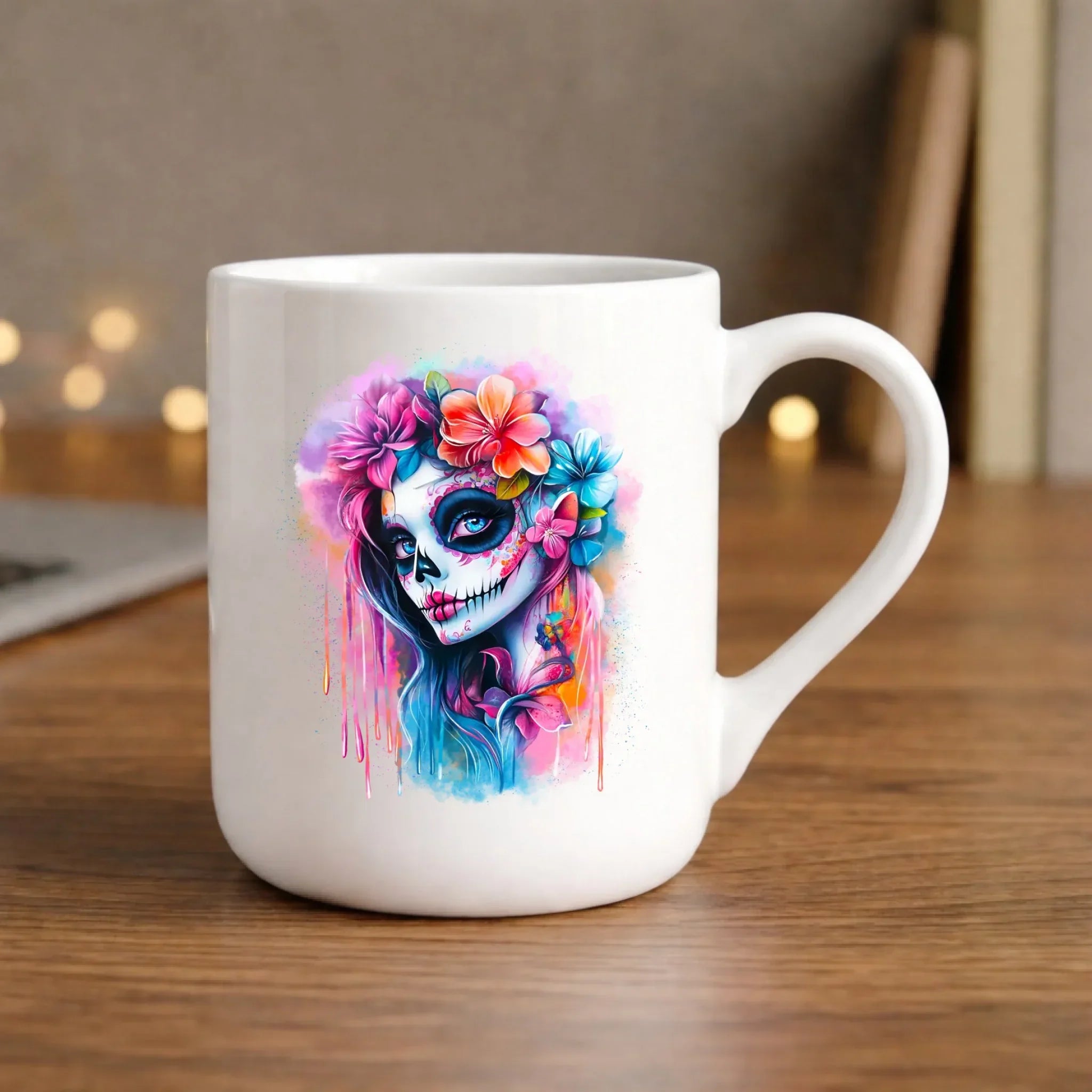 Kubek elegant na Halloween - La Muerte HL05 - StoryCups.pl
