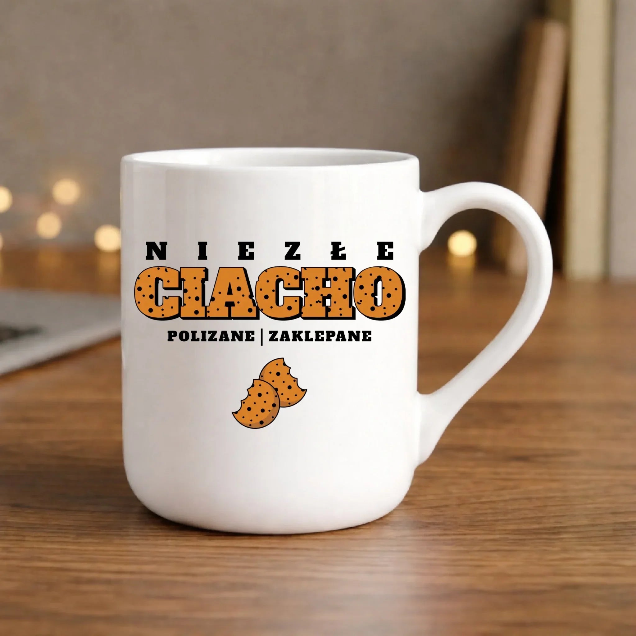 Kubek elegant - prezent dla chłopaka męża - Niezłe ciacho polizane zaklepane DCH30 - StoryCups.pl