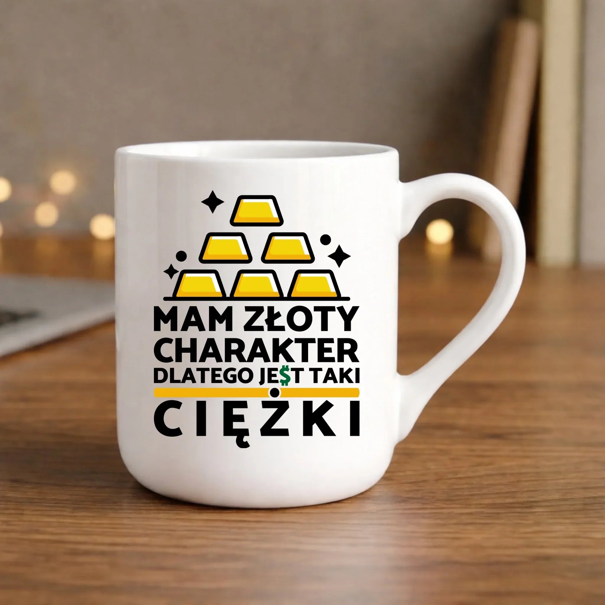 Kubek elegant - prezent dla chłopaka - Złoty charakter DCH16 - StoryCups.pl