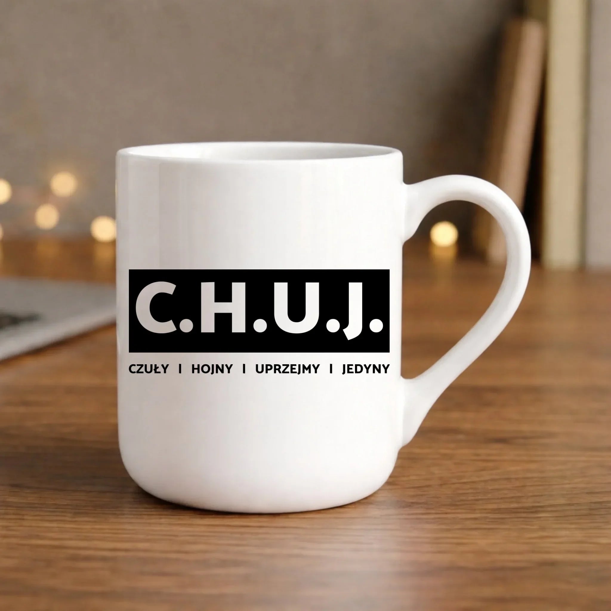 Kubek elegant - prezent dla kolegi na Dzień Chłopaka przyjaciela - C.H.U.J. - bez cenzury DCH12 - StoryCups.pl