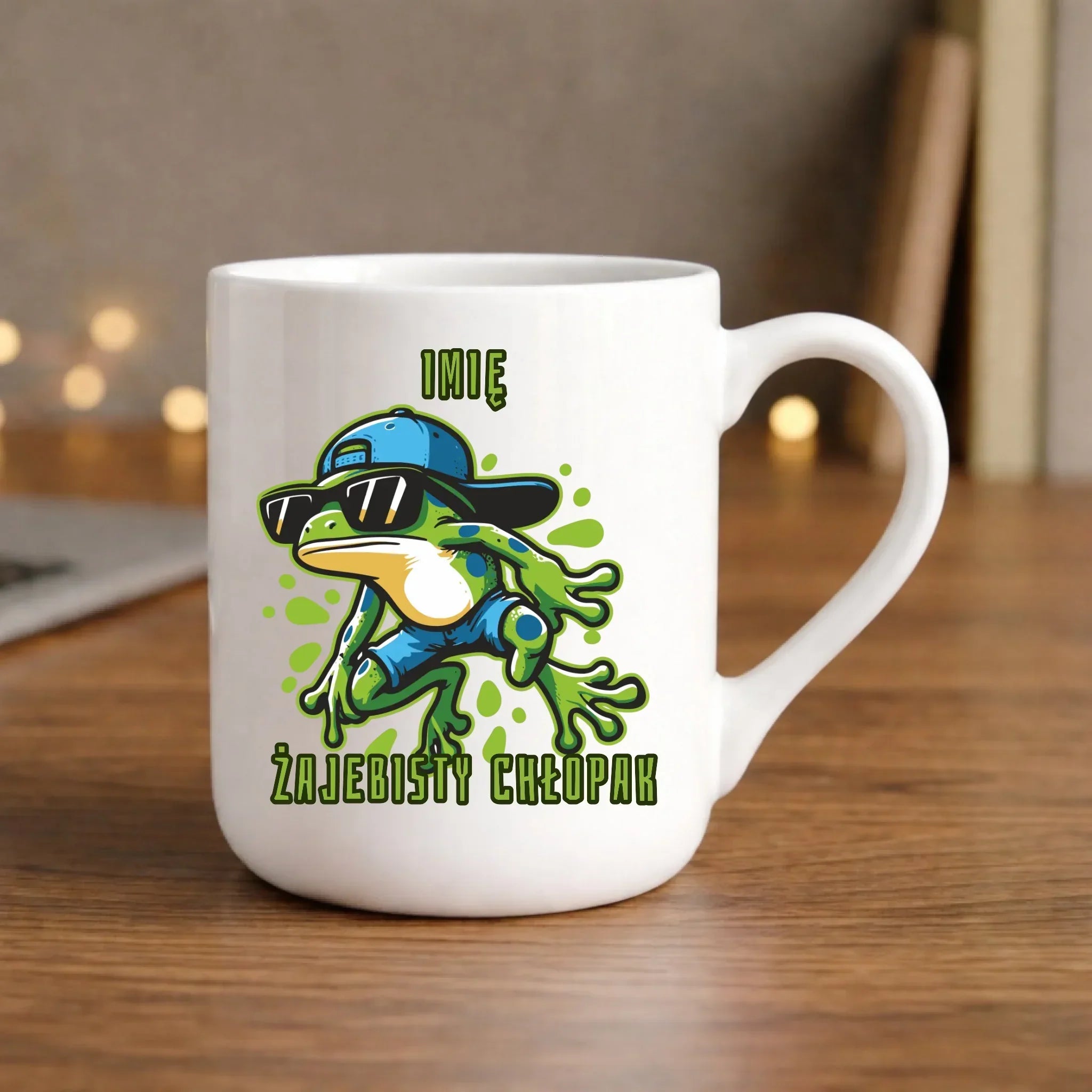 Kubek elegant - Żajebisty Chłopak prezent na Dzień Chłopaka - personalizowany DCH02 - StoryCups.pl