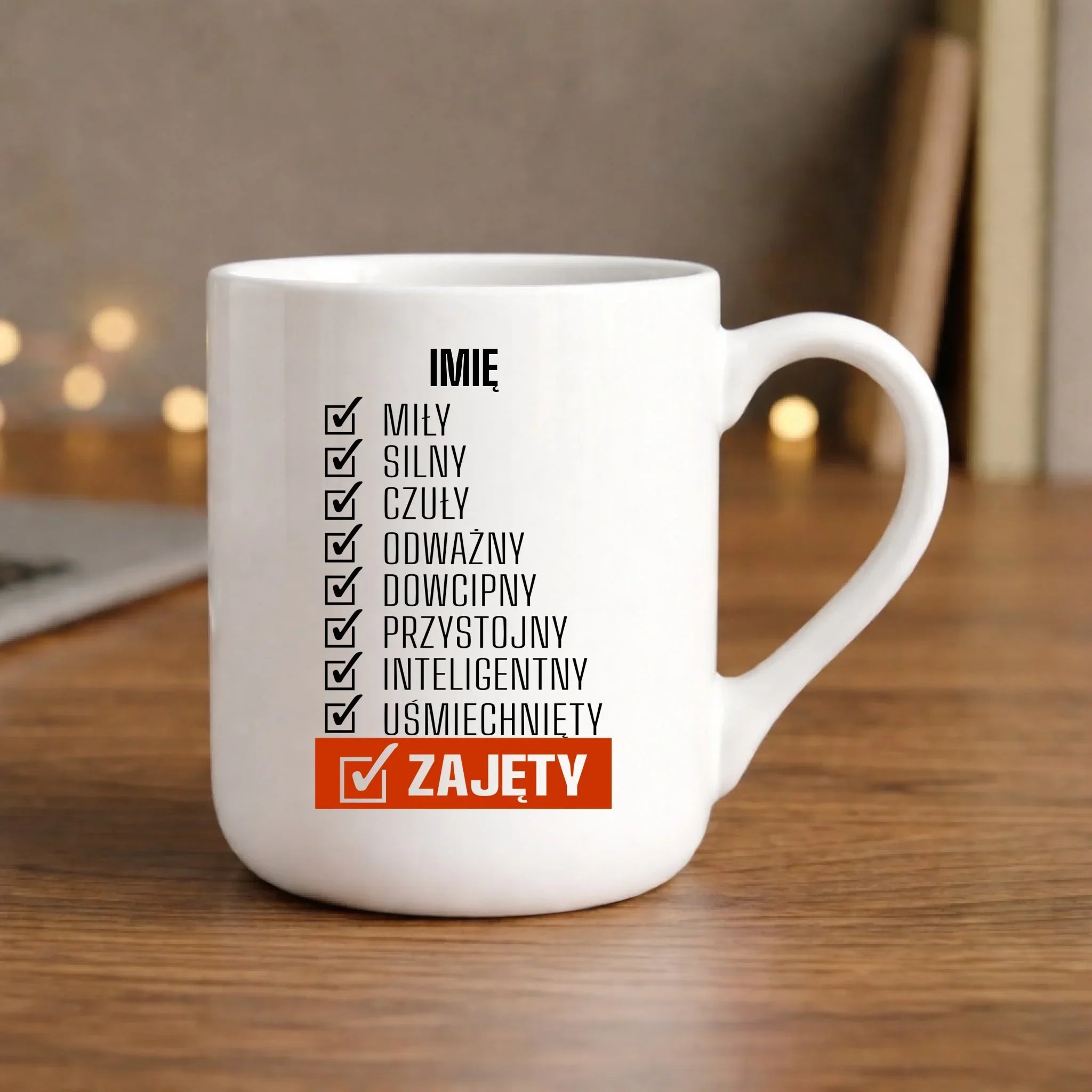 Kubek elegant - Zajęty prezent dla chłopaka męża narzeczonego - personalizowany DCH05 - StoryCups.pl