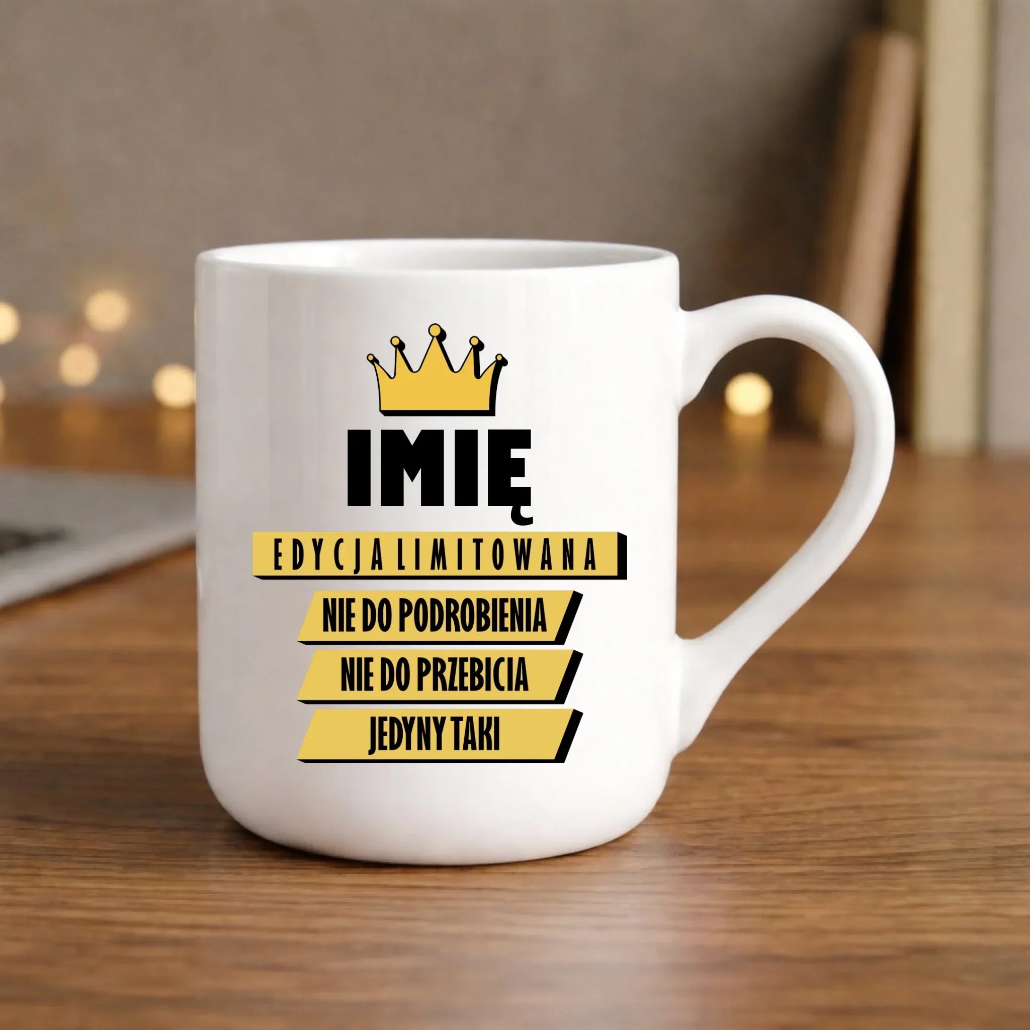 Kubek elegant - Edycja Limitowana prezent dla niego - personalizowany DCH03 - StoryCups.pl