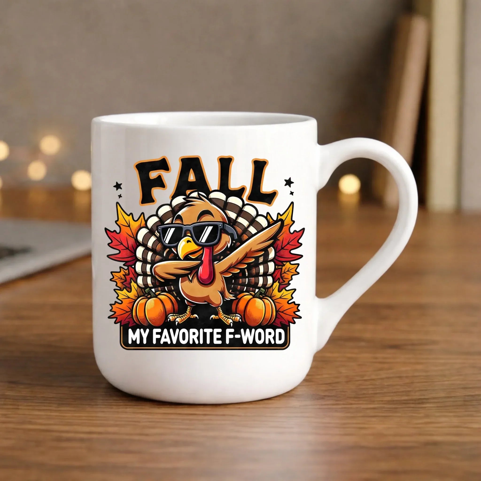 Kubek elegant jesienny - FALL my favorite F-word JS11 - StoryCups.pl