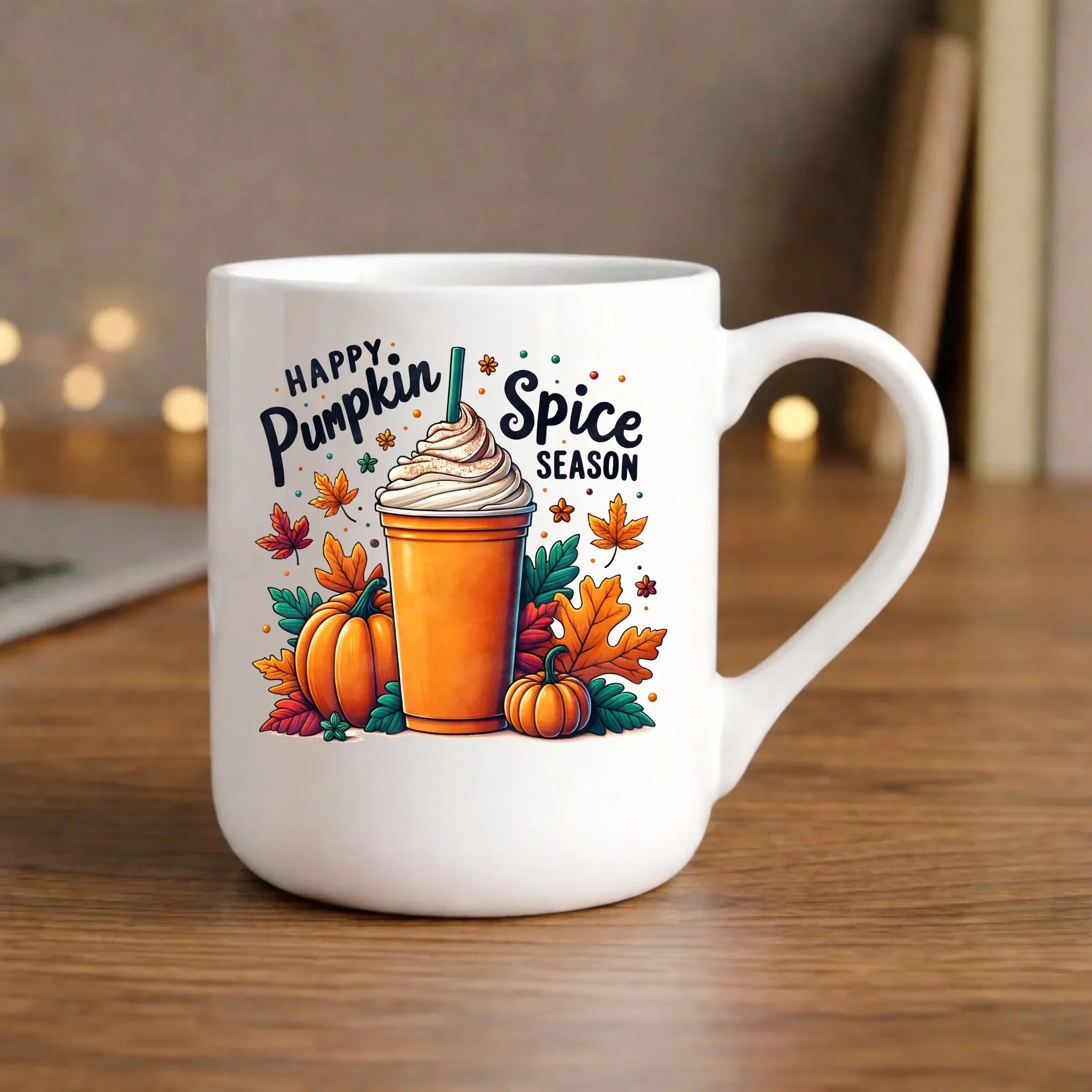 Kubek elegant jesienny - Pumpkin Spice - kawa dyniowa JS02 - StoryCups.pl