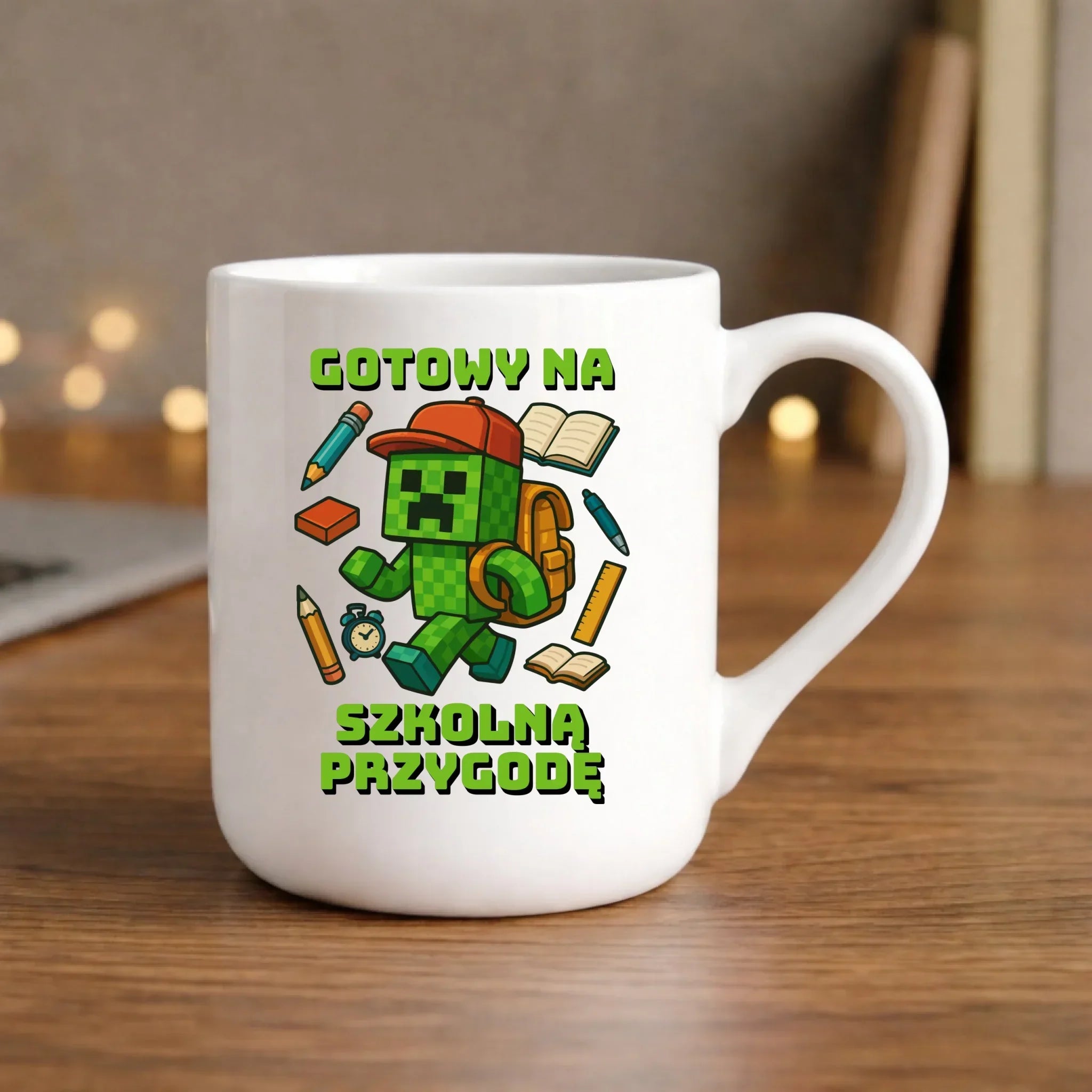 Kubek elegant szkoła - Gotowy na szkołę - gamer do szkoły - SZ13 - StoryCups.pl