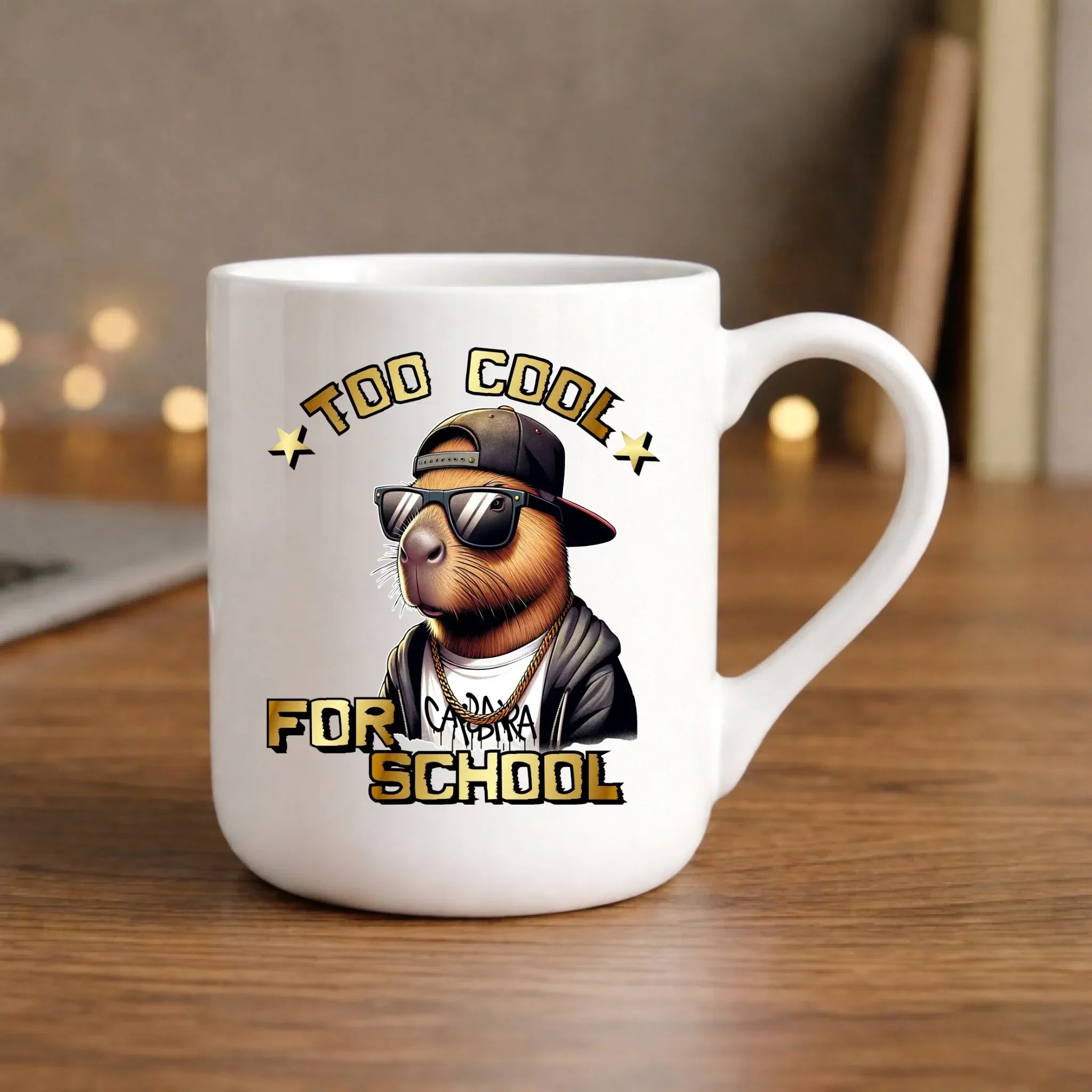 Kubek elegant z kapibarą do szkoły Too cool SZ06 - StoryCups.pl