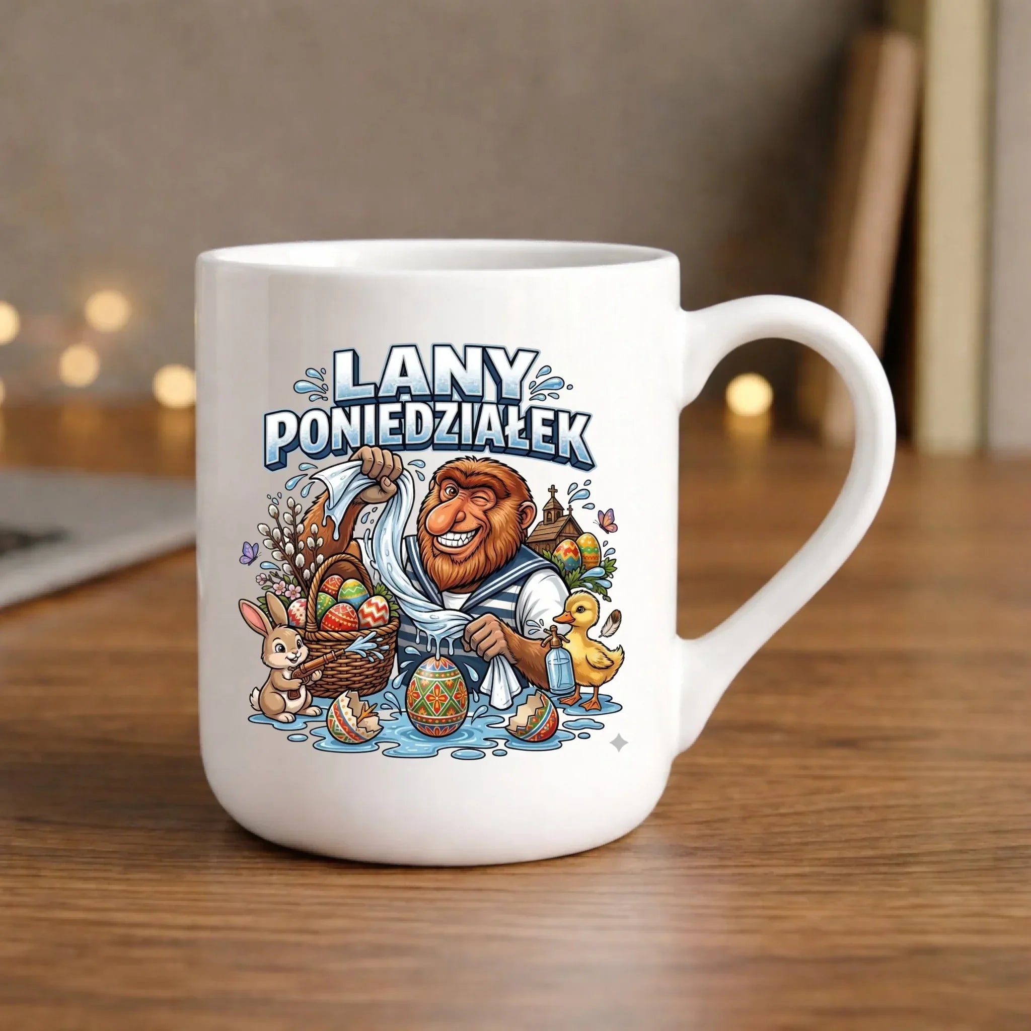 Kubek elegant wielkanocny - Lany poniedziałek Janusz Nosacz WN38 - StoryCups.pl