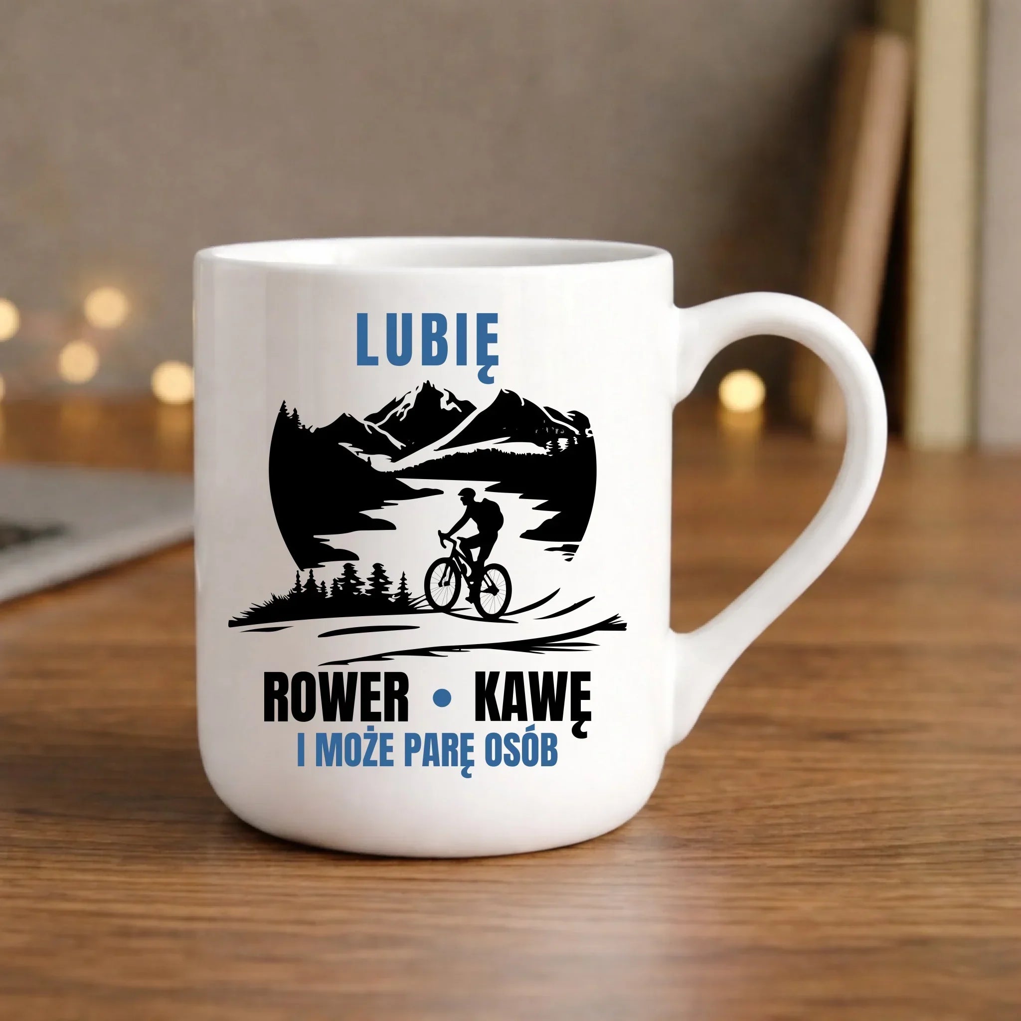 Kubek elegant dla rowerzysty - Lubię rower kawę i może parę osób HR05 - StoryCups.pl
