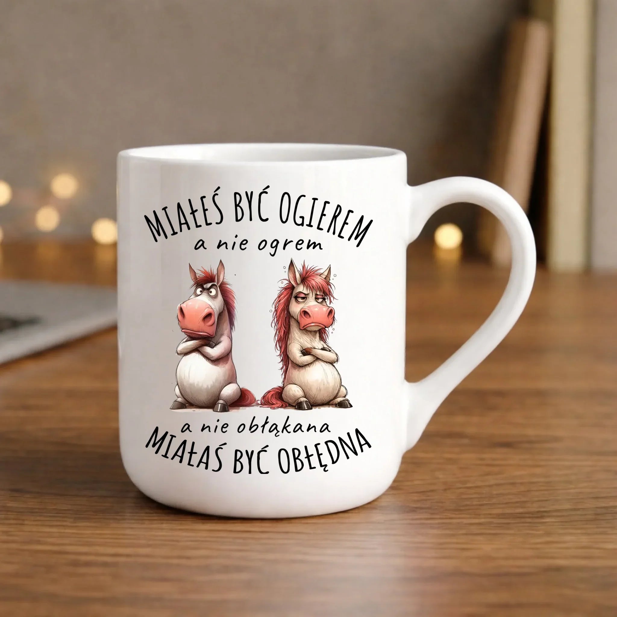 Kubek elegant dla par - Kocham Ciebie mocno w ch** bo Ty jesteś gałgan mój W82 - StoryCups.pl