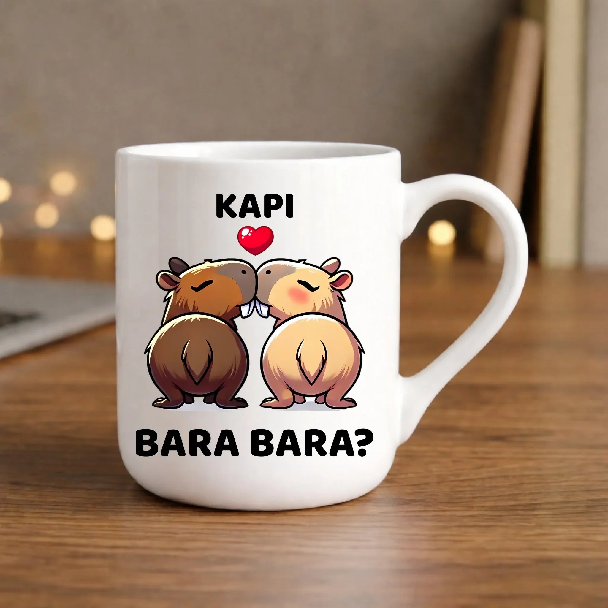 Kubek elegant dla par - Kapibara bara bara W86 - StoryCups.pl