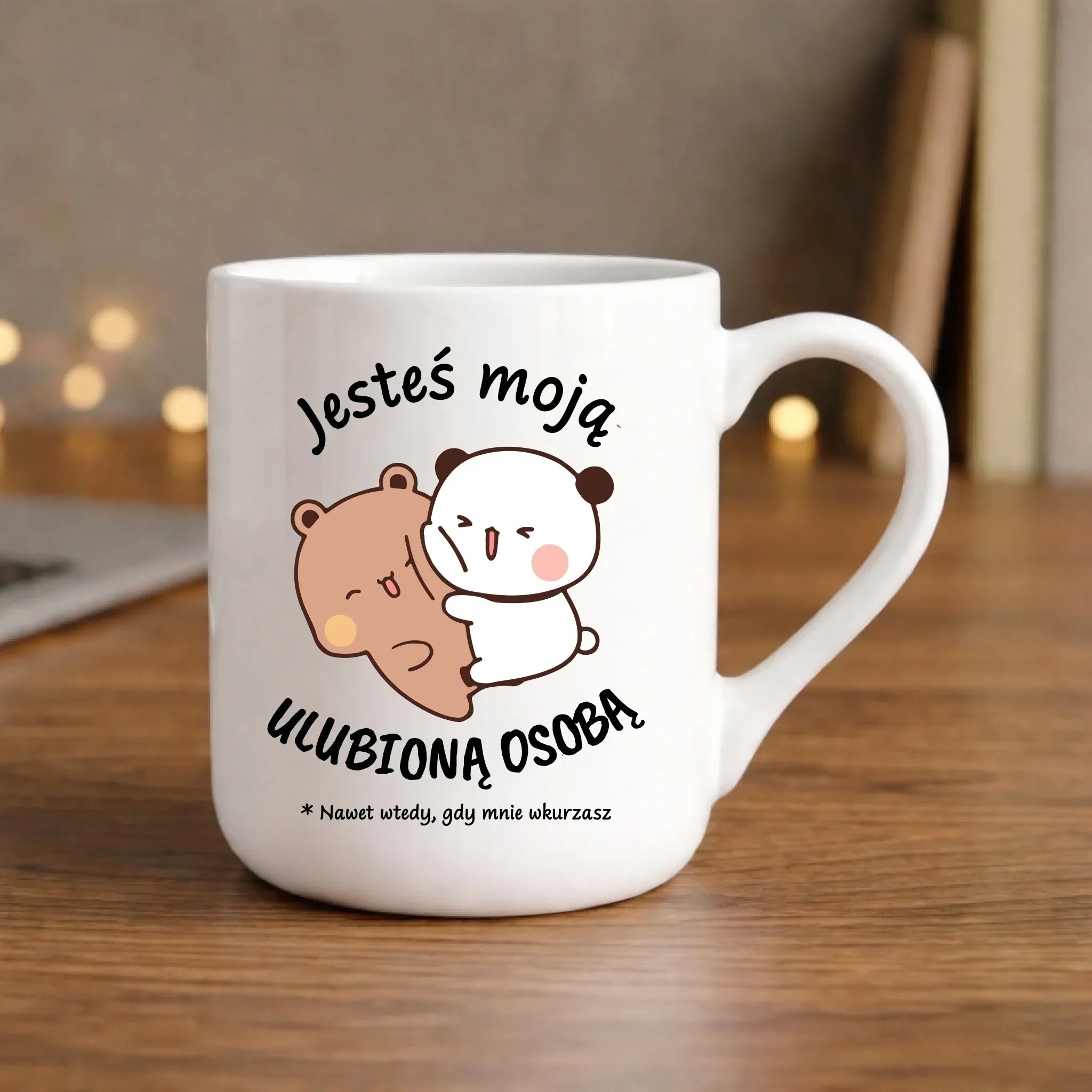 Kubek elegant dla par - Jesteś moją ulubioną osobą W69 - StoryCups.pl