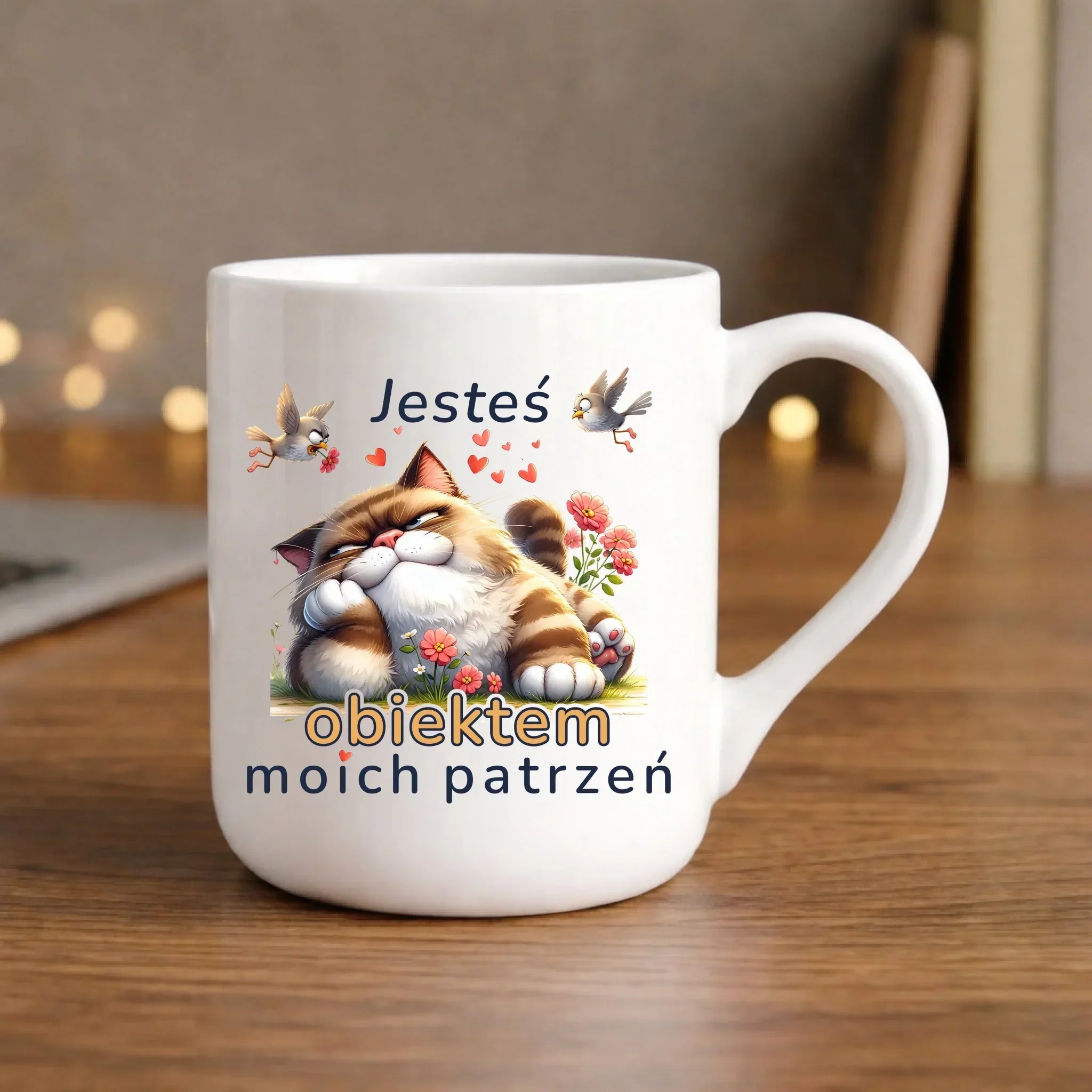 Kubek elegant dla par - Jesteś obiektem moich patrzeń W68 - StoryCups.pl