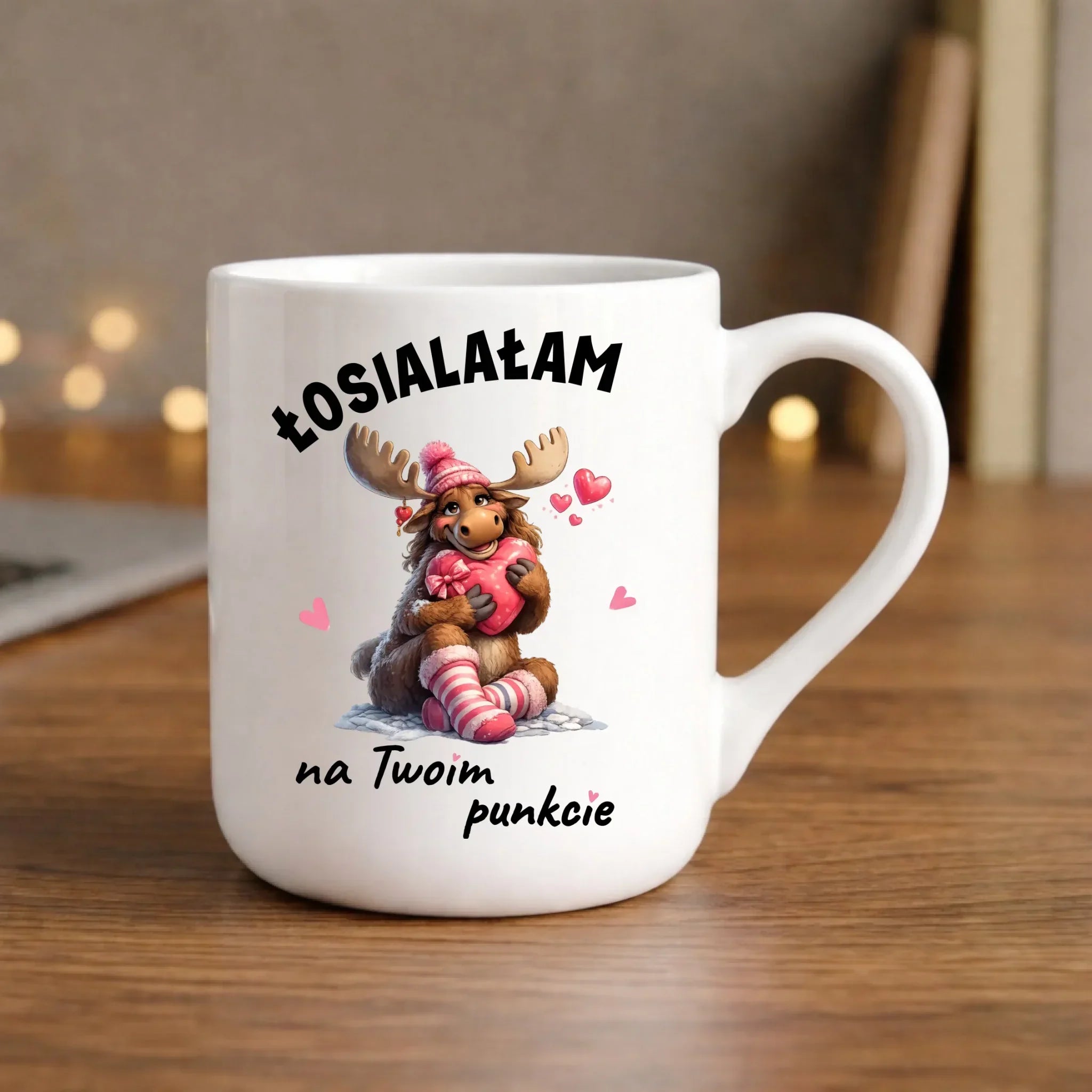 Kubek elegant dla par - Łosialałam na Twoim punkcie W67 - StoryCups.pl