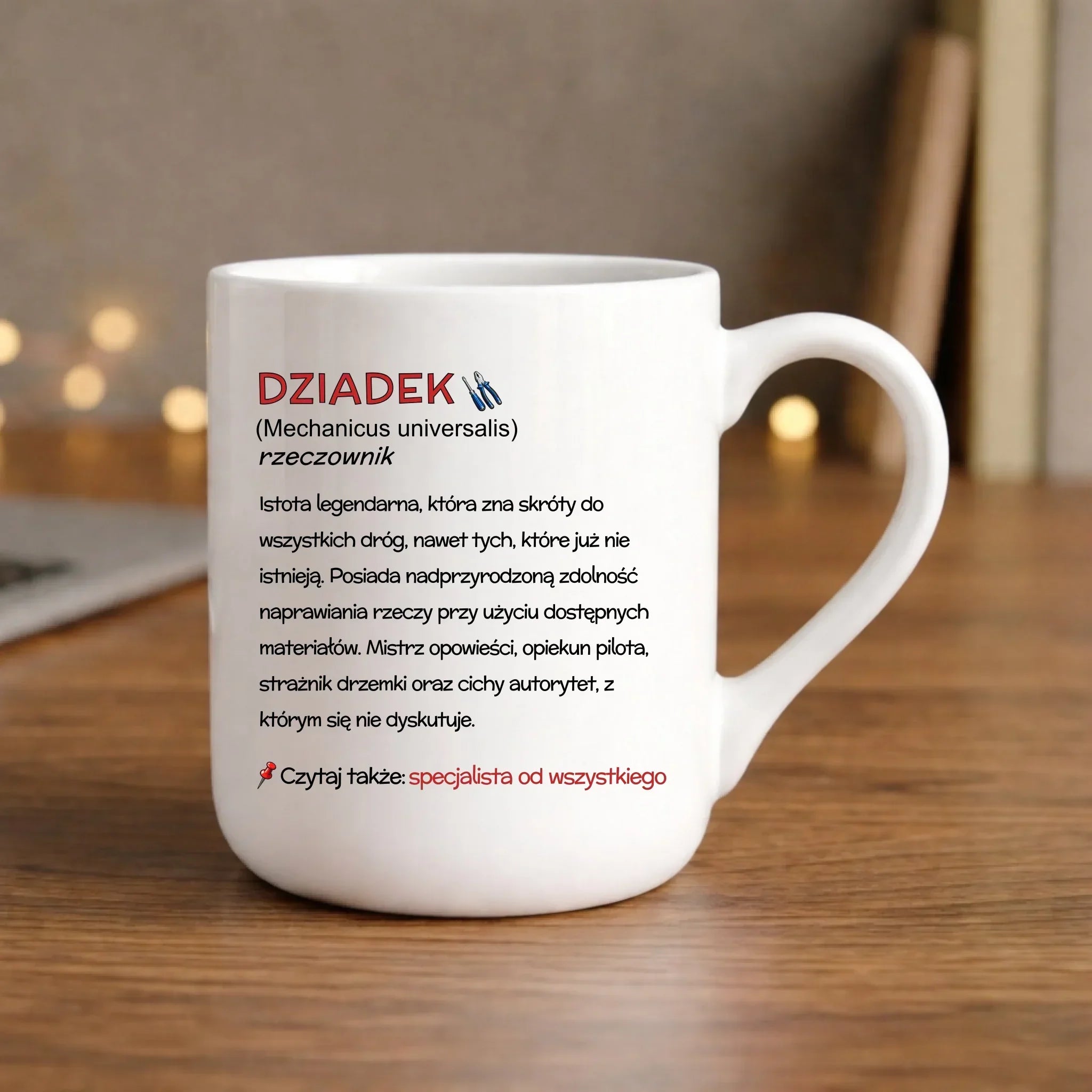 Kubek elegant dla dziadka - Dziadek śmieszna definicja D43 - StoryCups.pl
