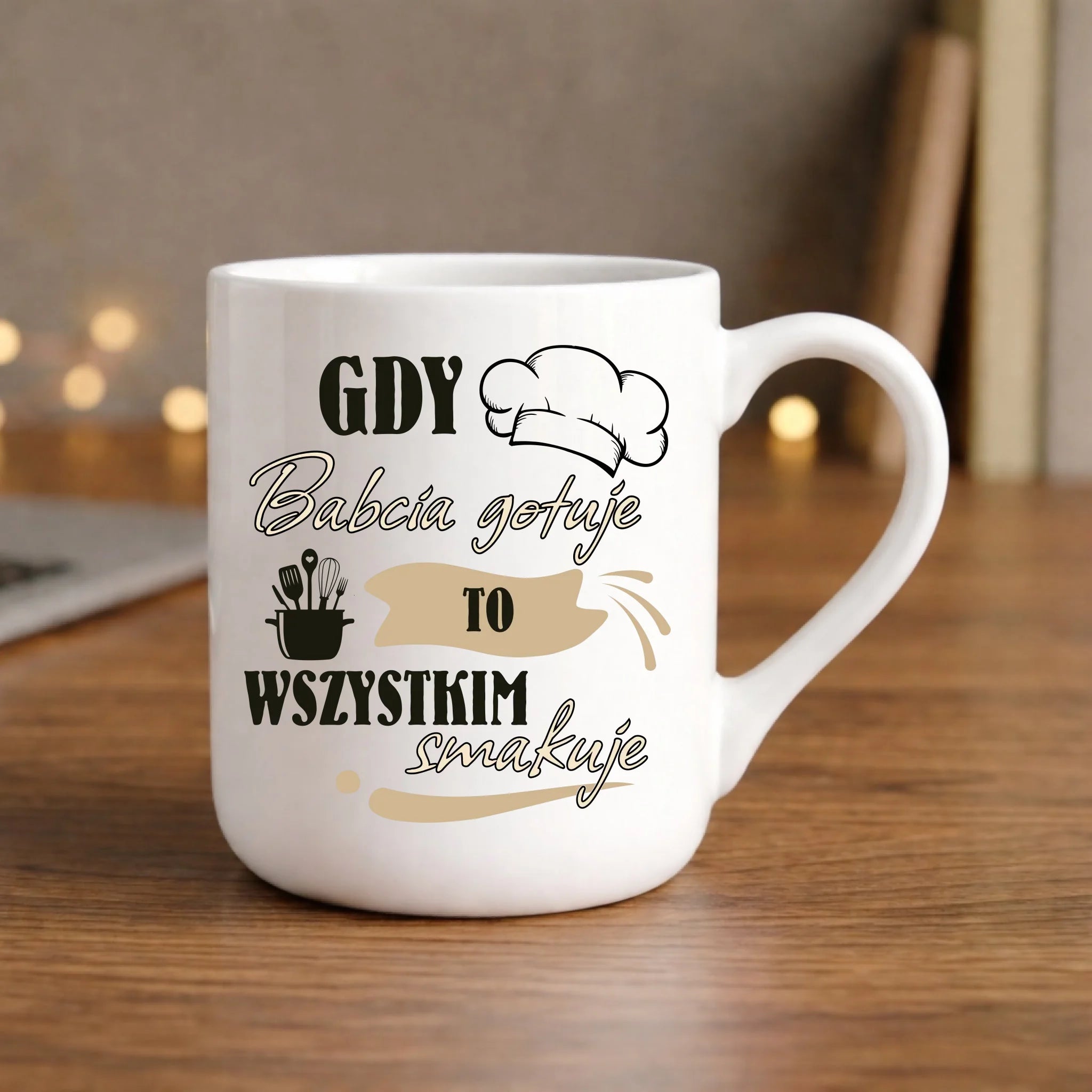 Kubek elegant dla babci - Gdy babcia gotuje to wszystkim smakuje B36