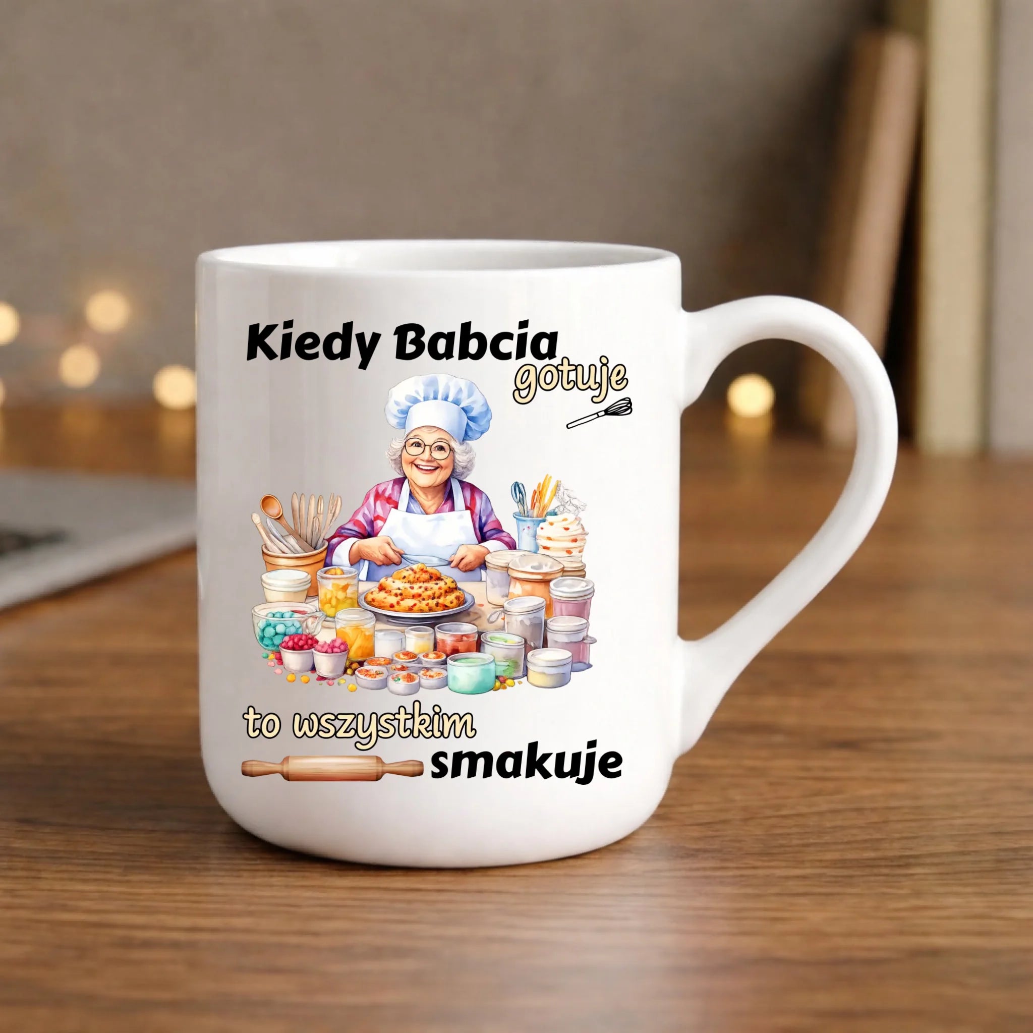 Kubek elegant dla babci - Kiedy babcia gotuje to wszystkim smakuje B34