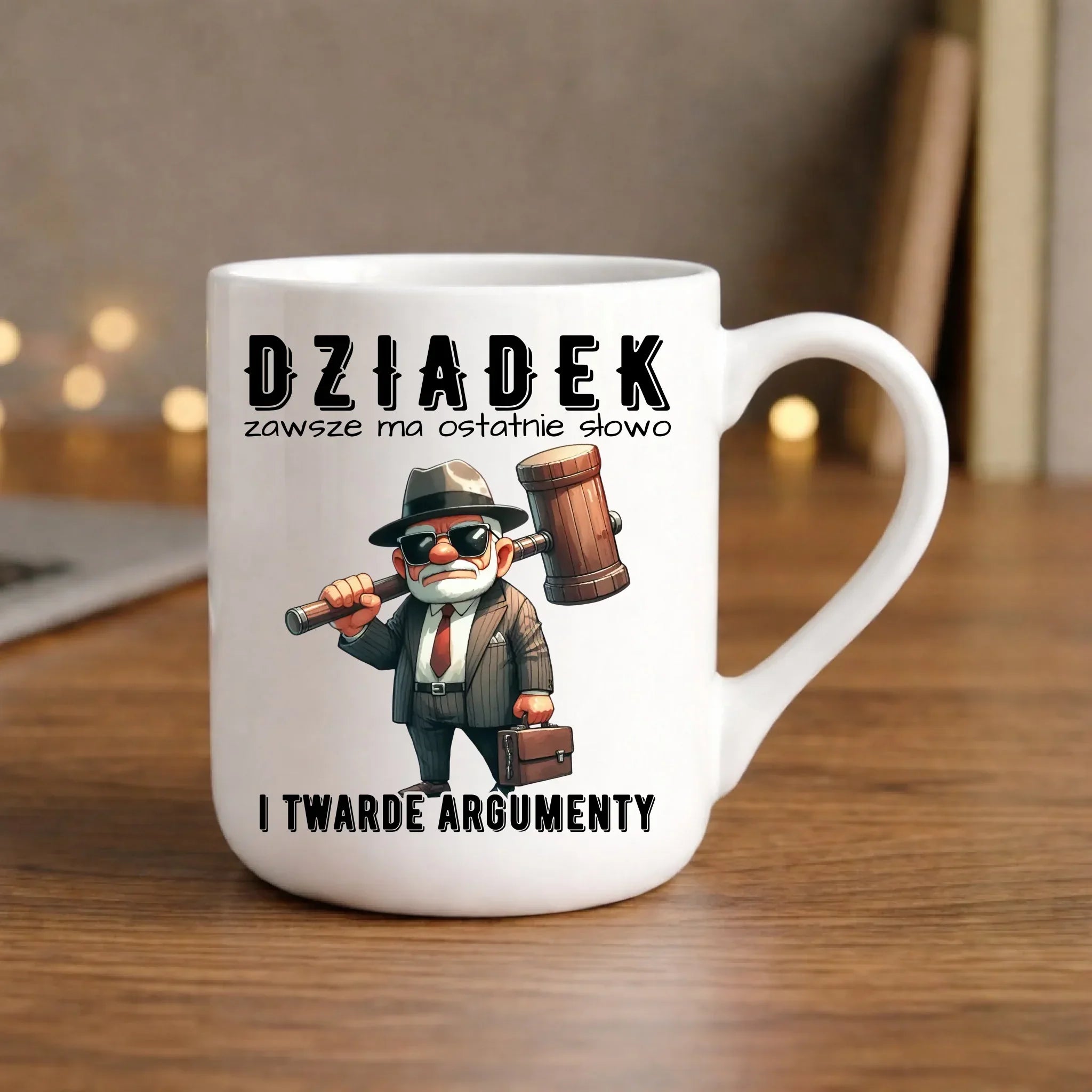 Kubek elegant dla dziadka - Dziadek zawsze ma ostatnie słowo D40 - StoryCups.pl