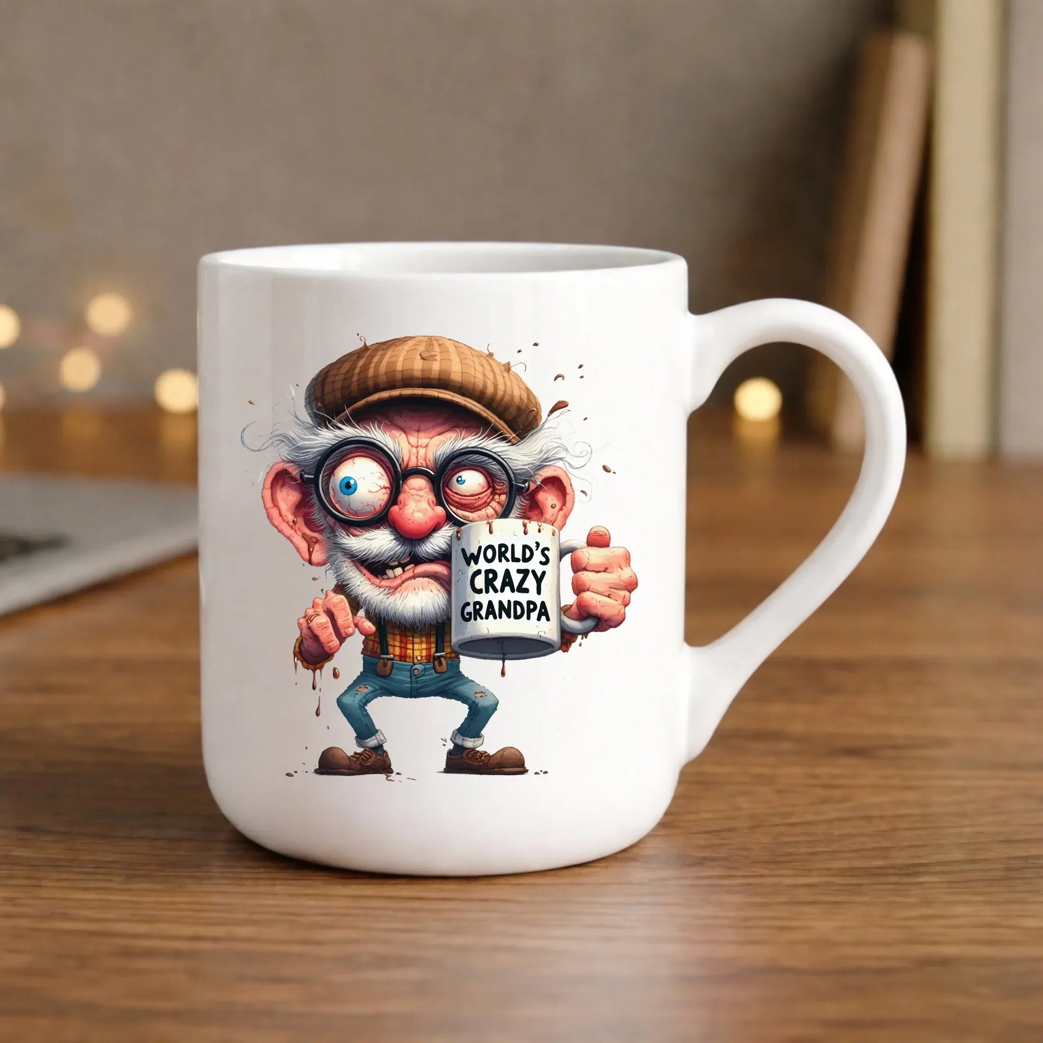 Kubek elegant dla dziadka - Crazy grandpa D38 - StoryCups.pl