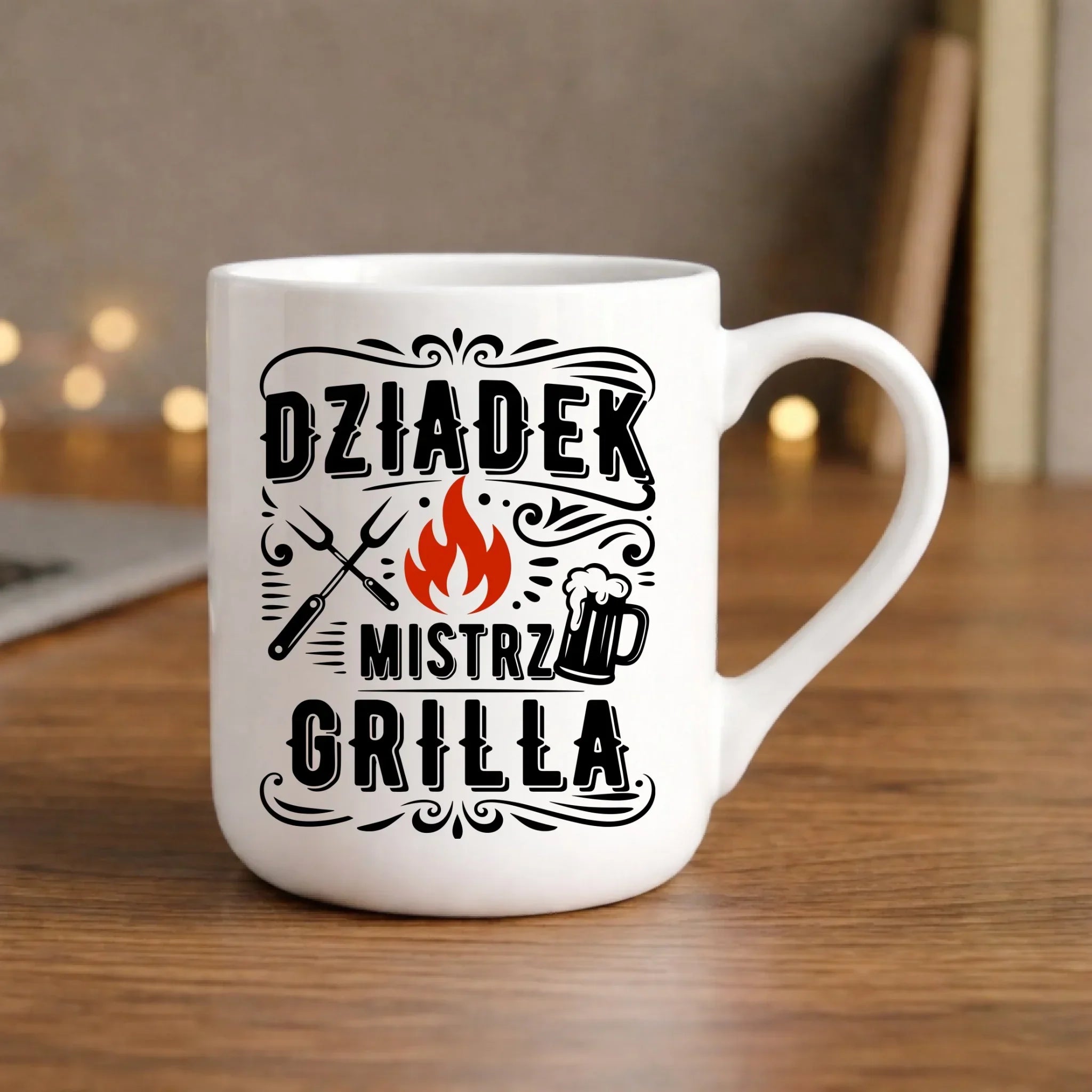 Kubek elegant dla dziadka - Dziadek mistrz grilla D33 - StoryCups.pl