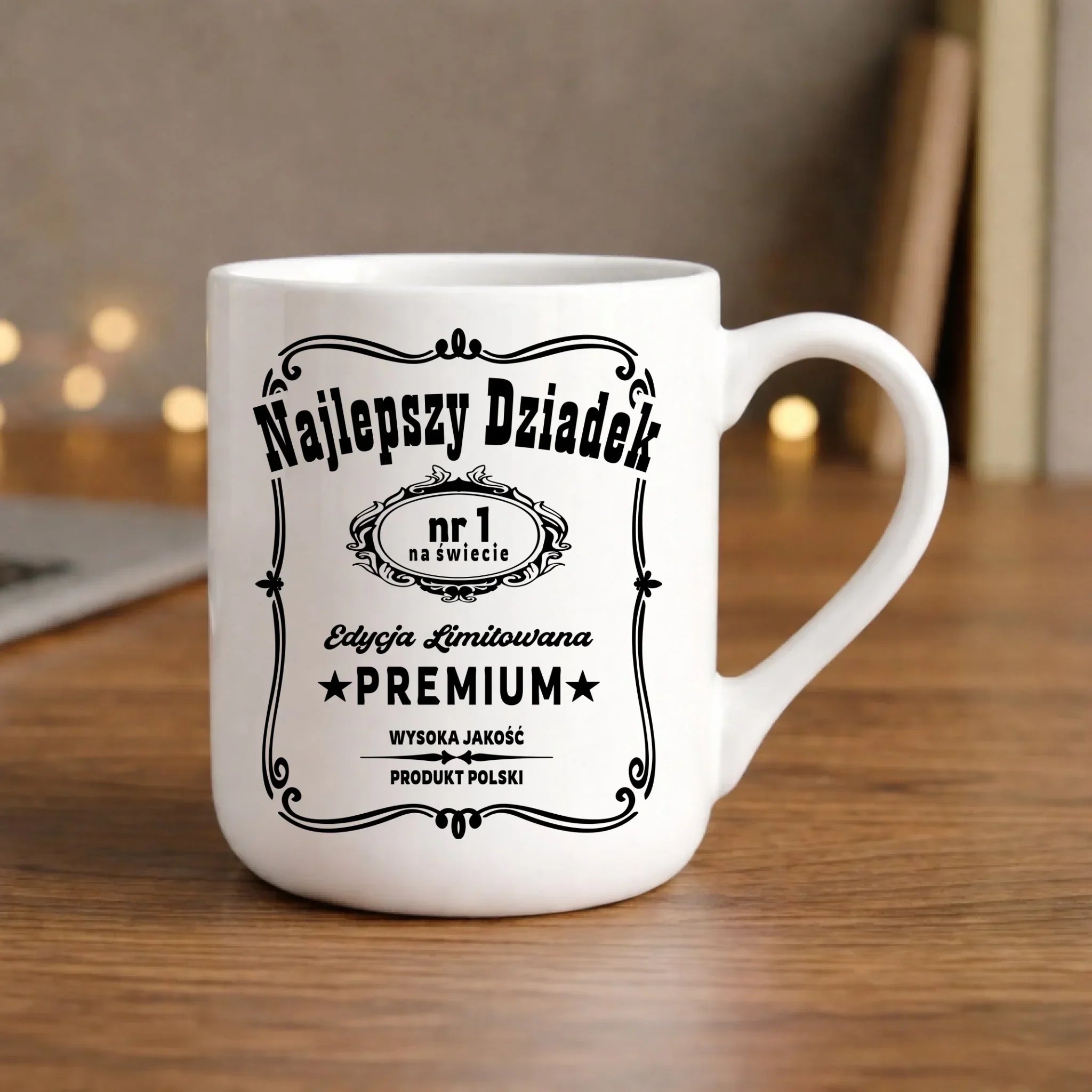 Kubek elegant dla dziadka - Najlepszy dziadek edycja limitowana D30 - StoryCups.pl