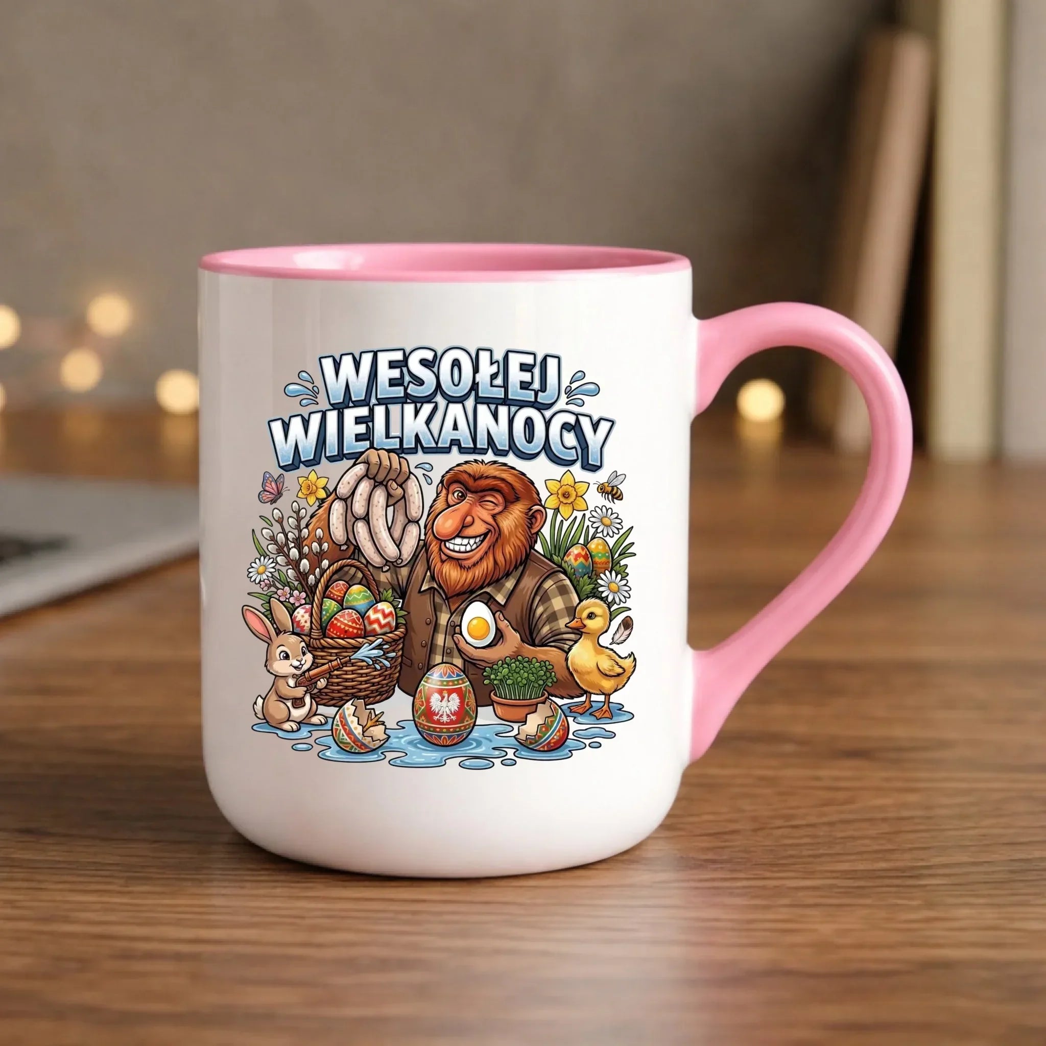 Kubek elegant wielkanocny - Janusz Nosacz - Wesołej Wielkanocy WN21 - StoryCups.pl