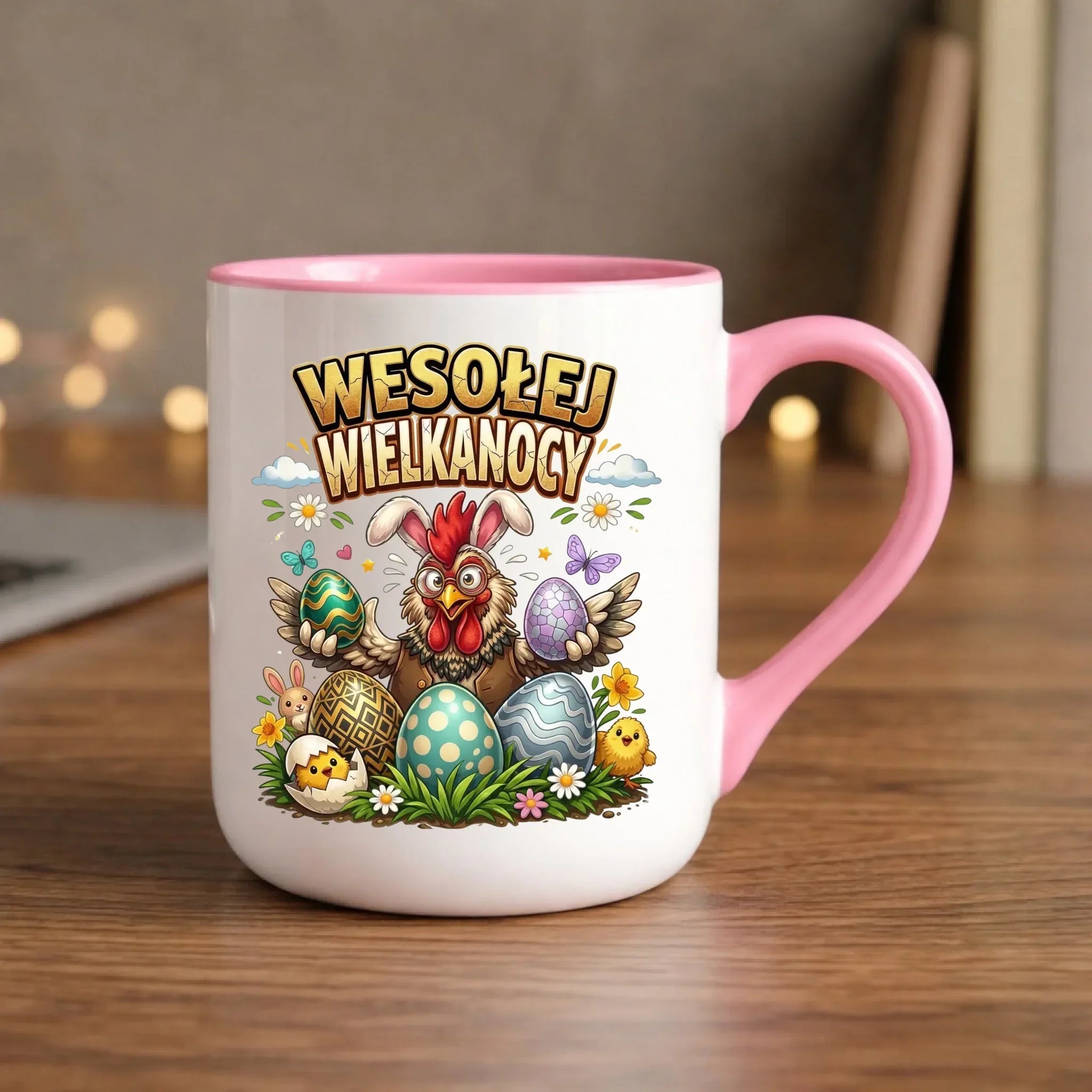 Kubek elegant wielkanocny - Wesołej Wielkanocy WN20 - StoryCups.pl