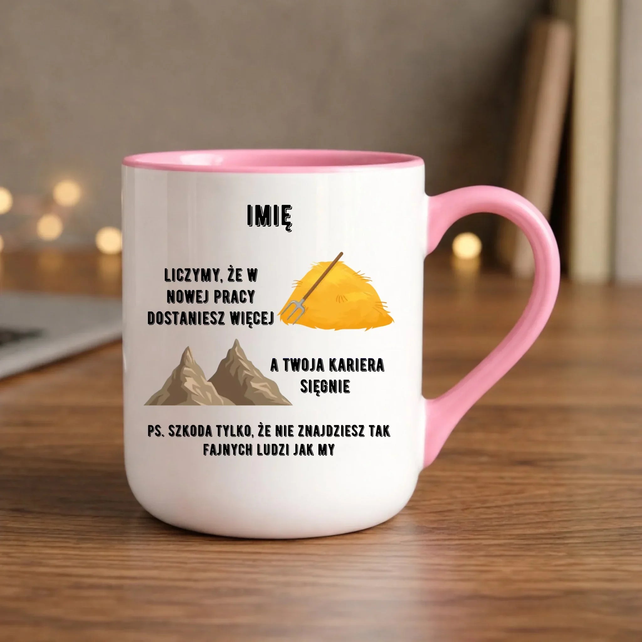 Kubek elegant na odejście z pracy - Nie znajdziesz tak fajnych ludzi jak my - personalizowany OP04 - StoryCups.pl
