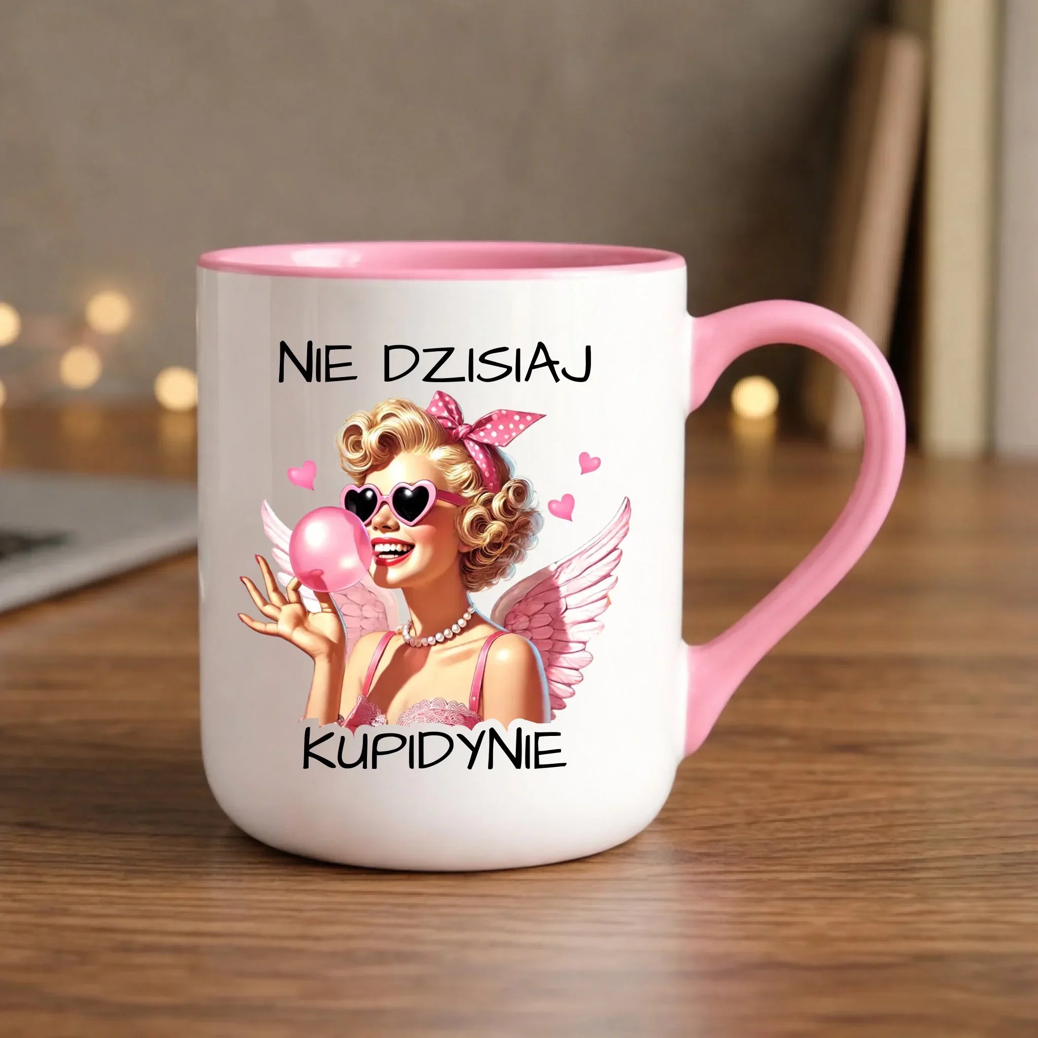 Kubek elegant na Walentynki dla singielki - Nie dzisiaj W18 - StoryCups.pl